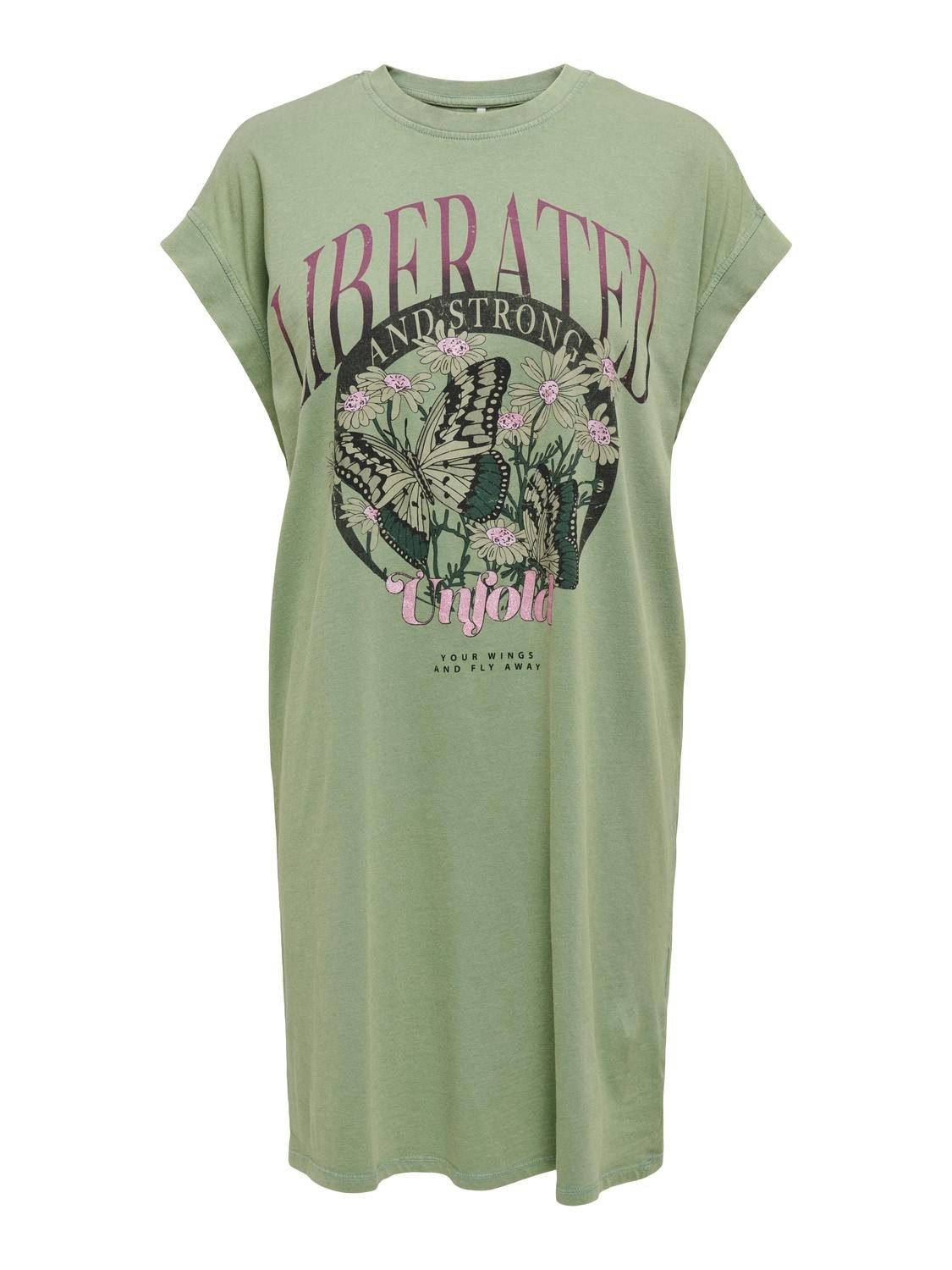 Only Shirtjurk ONLLUCY LIFE S/L BUTTERFLY DRESS BOX JRS