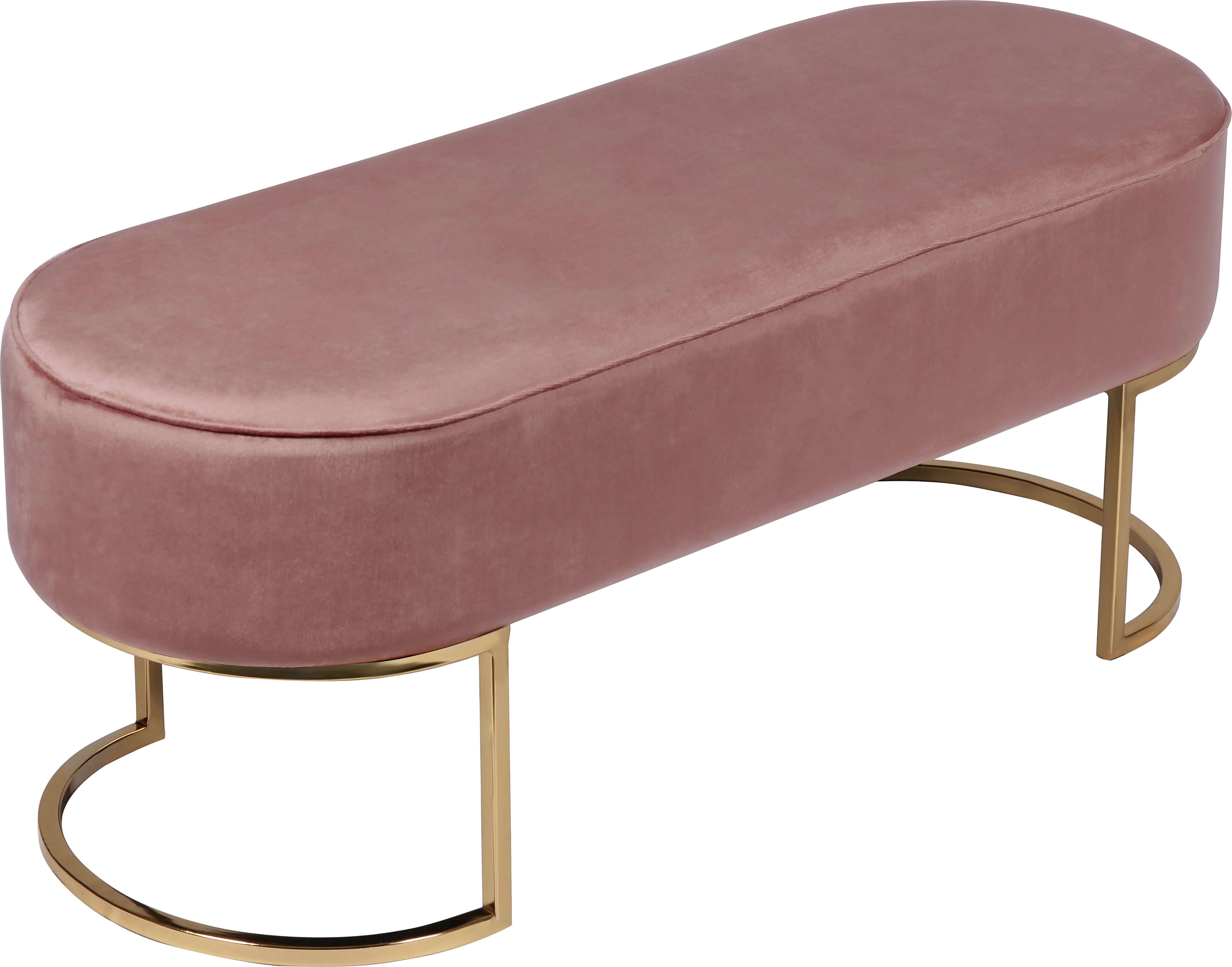 Kayoom Zitbank Pera 225, elegante uitstraling door goudkleurige frame, comfortabele bekleding (1 stuk)