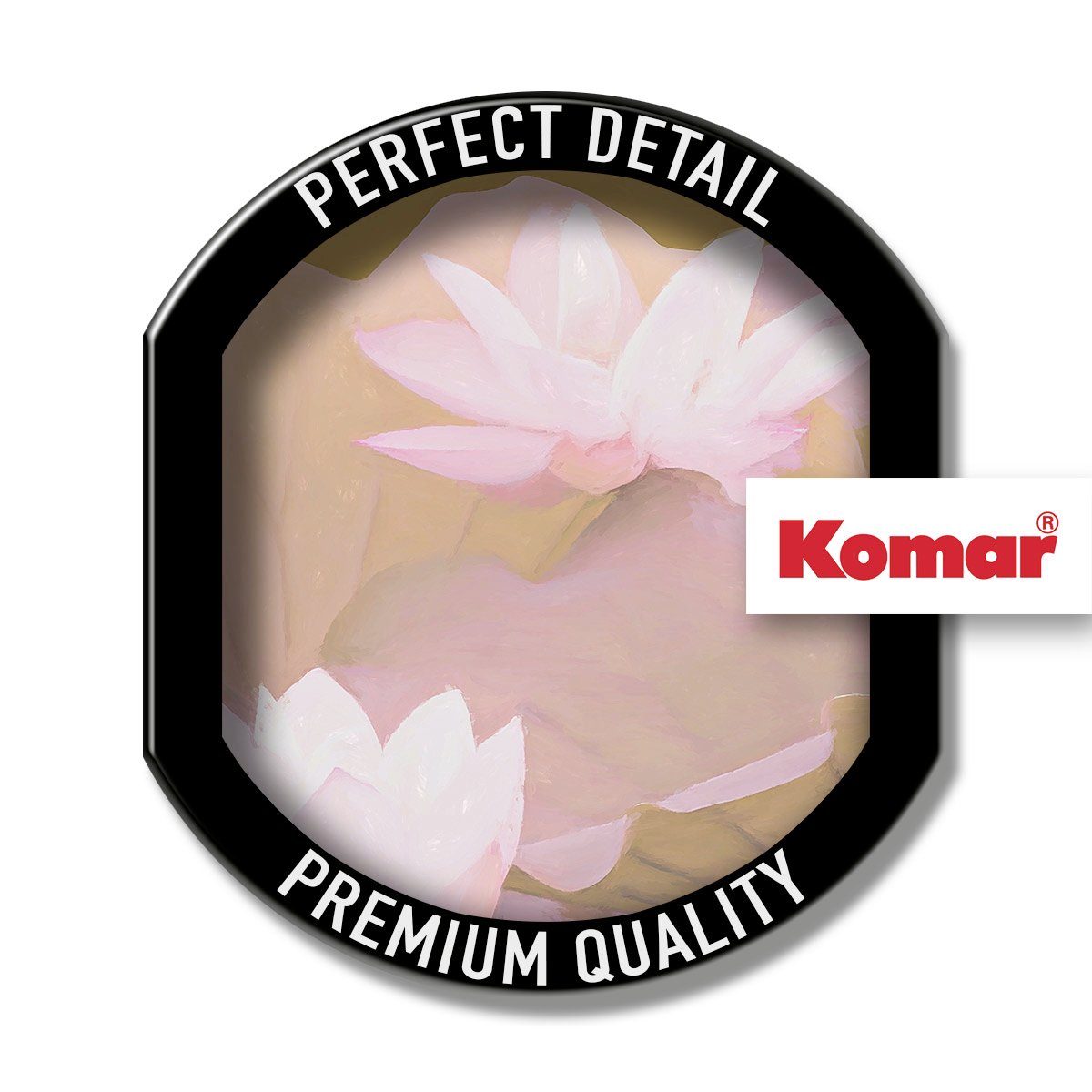 Komar Artprint op linnen Ombré Rosé - Afmeting 30 x 60 cm (1 stuk)