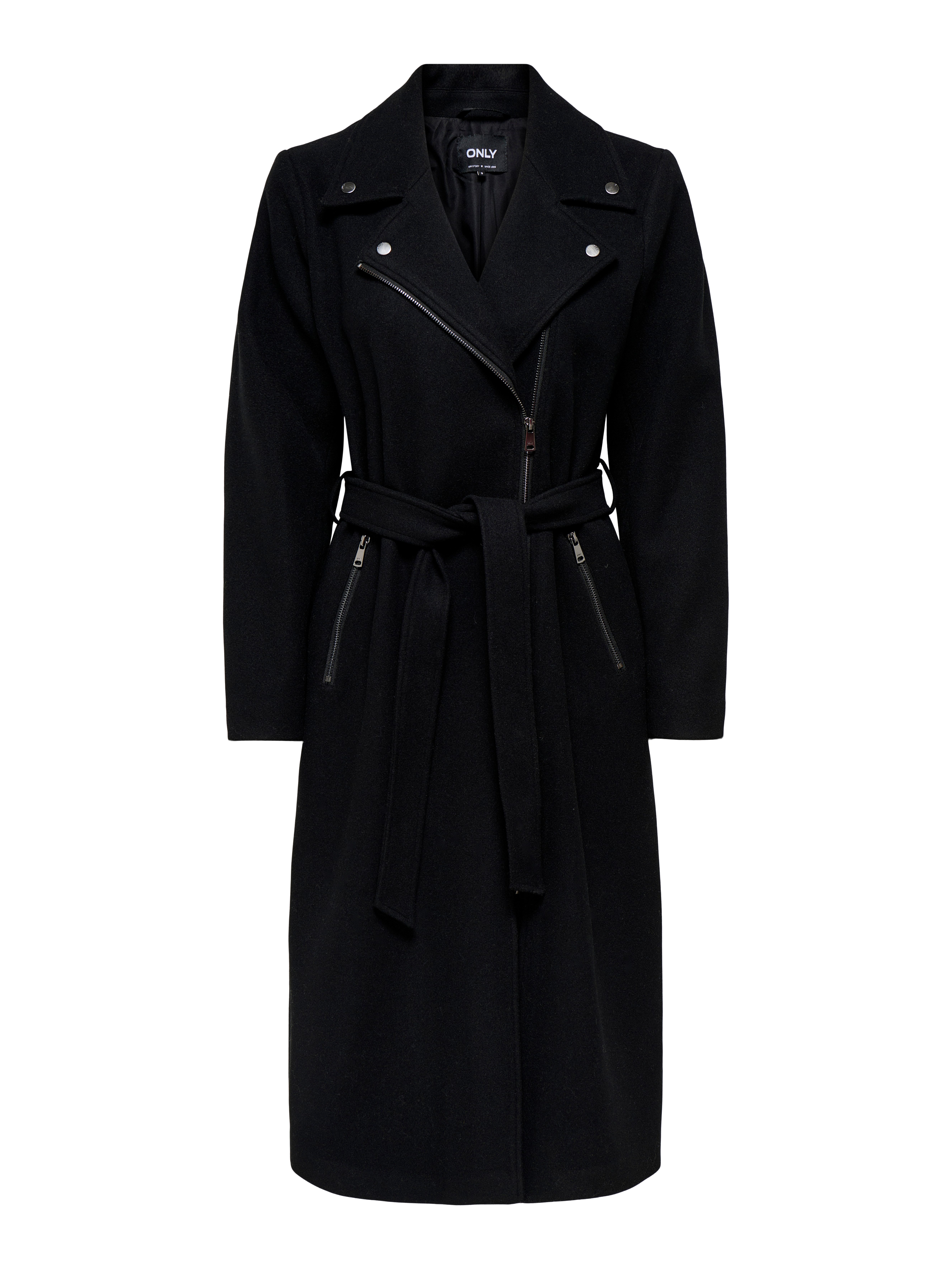 Only Lange jas ONLAUGUSTA LIFE BIKER COAT CC OTW