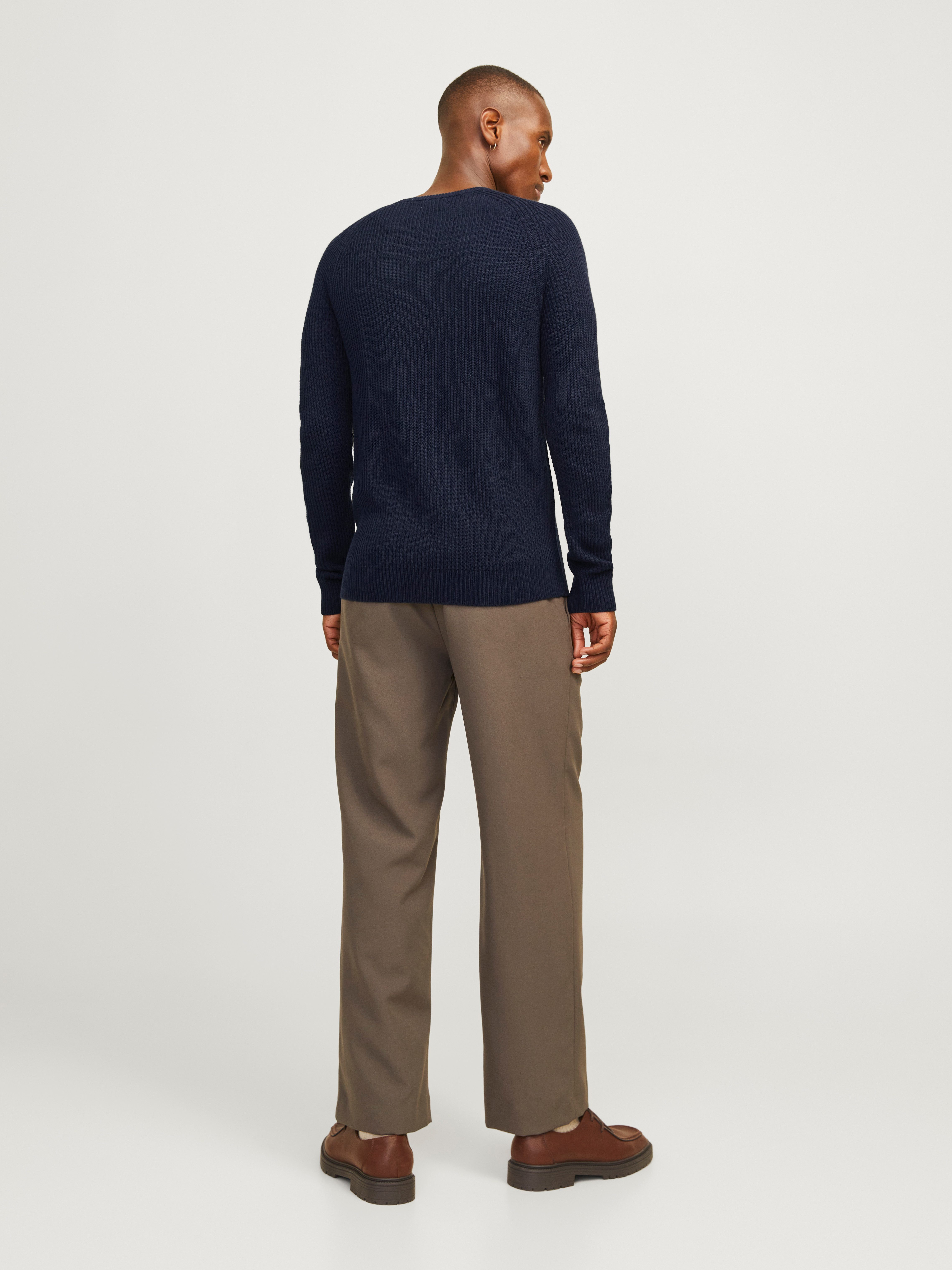Jack & Jones Trui met ronde hals JJPANNEL KNIT CREW NECK AW24