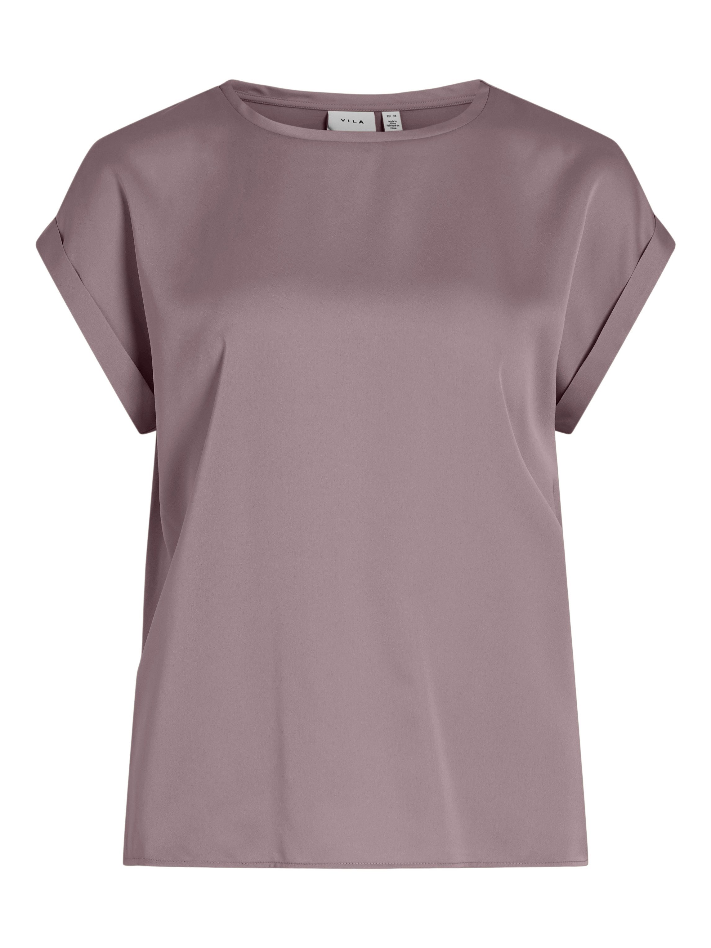 Vila Shirt met korte mouwen VIELLETTE S/S SATIN TOP - NOOS
