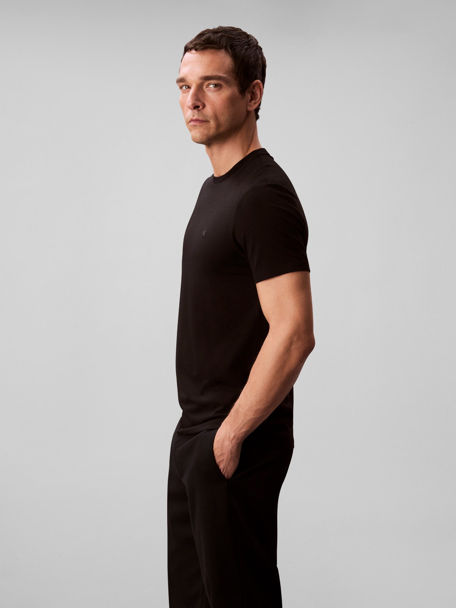 Calvin Klein T-shirt SS STRETCH COTTON SLIM TEE 2PK (set, 2-delig)