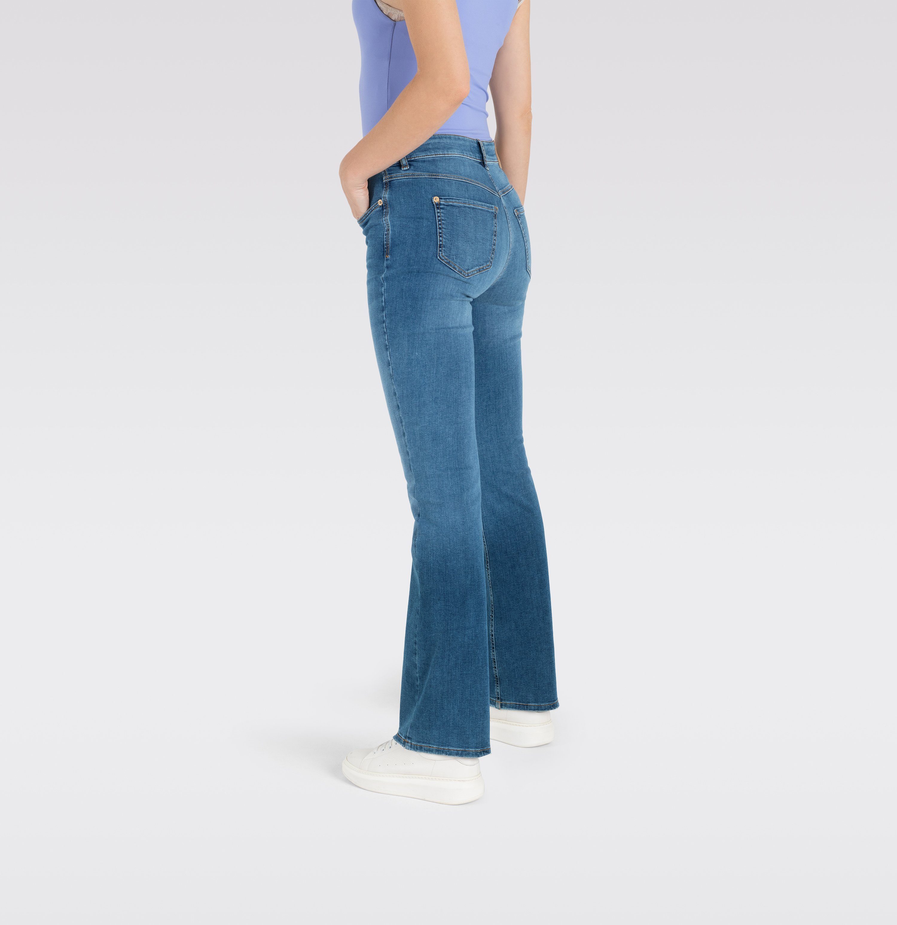 MAC Bootcut jeans Boot Modieus uitlopende zoom