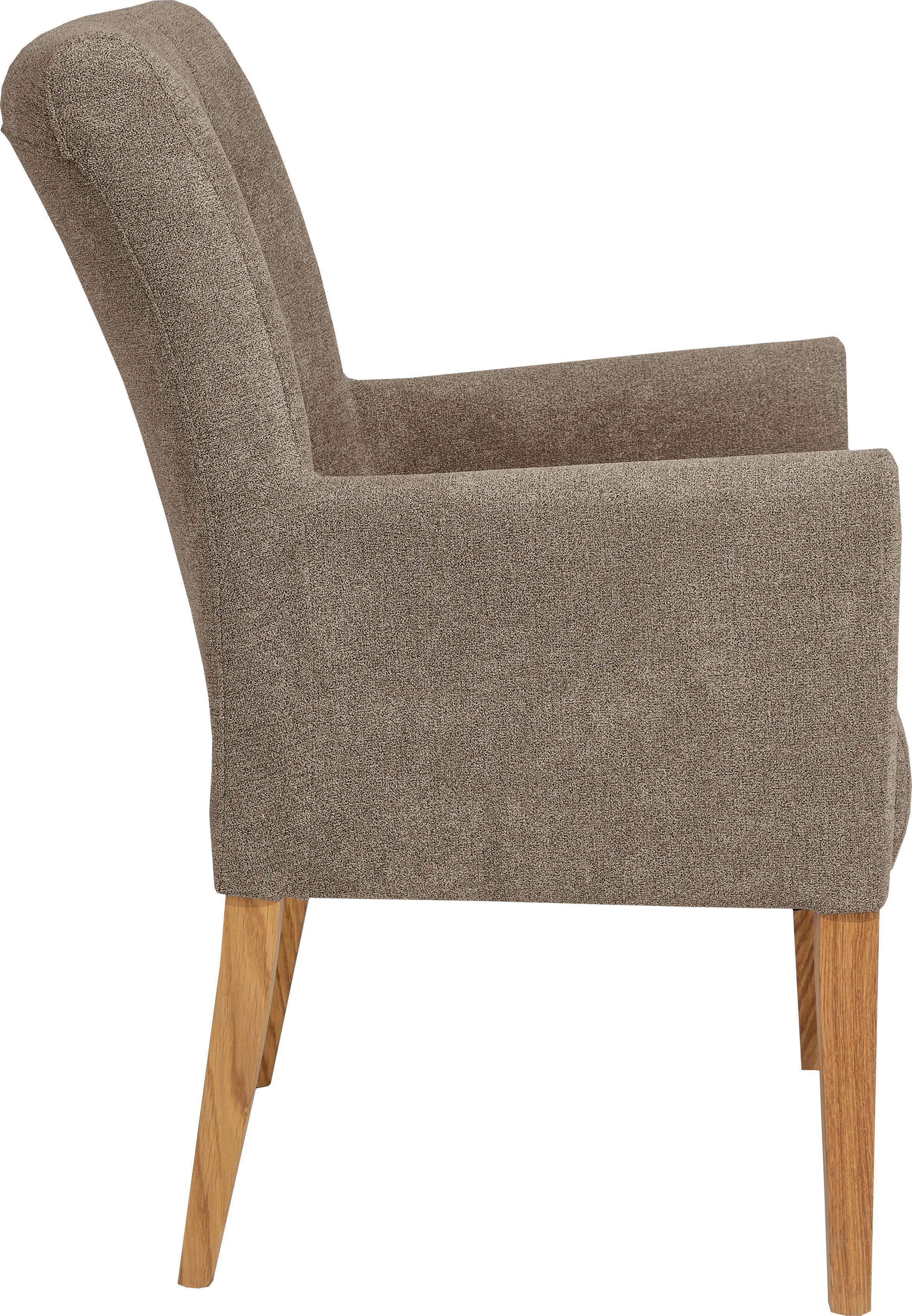 Home affaire Eetkamerstoel King Fauteuil met knoopdetails, gestoffeerde stoel (1 stuk)