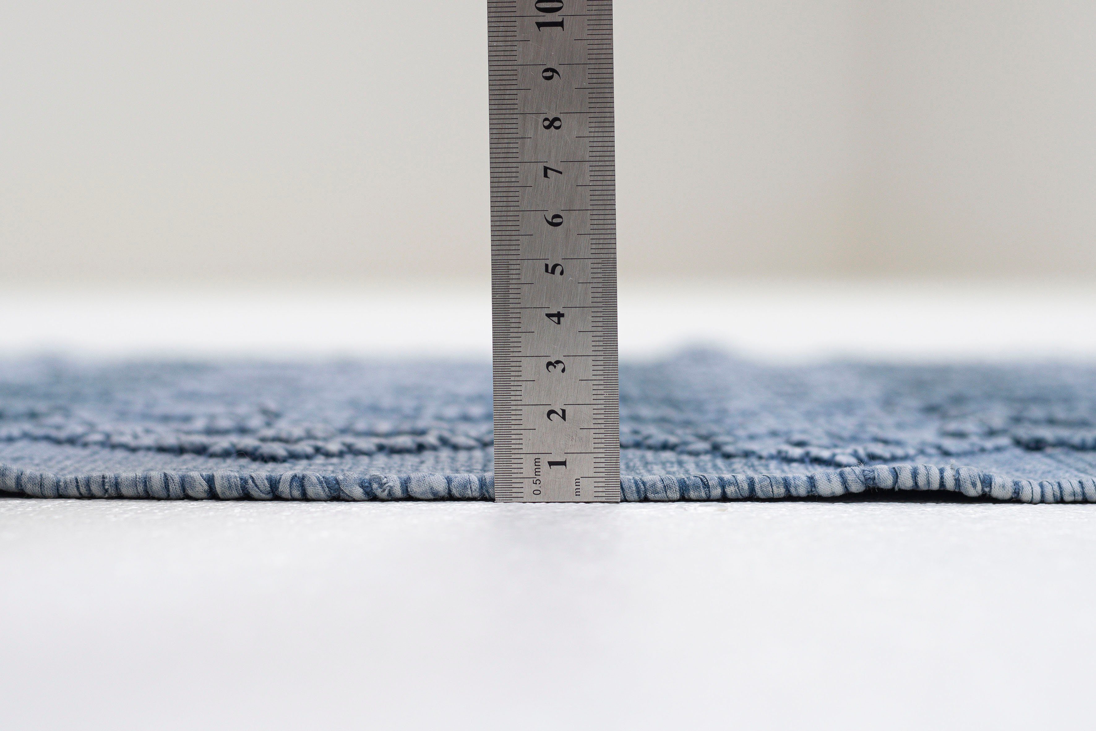 TOM TAILOR HOME Badmat Vintage wash Badmat, uni kleuren, ruitpatroon, met franjes, 100% katoen (1 stuk)