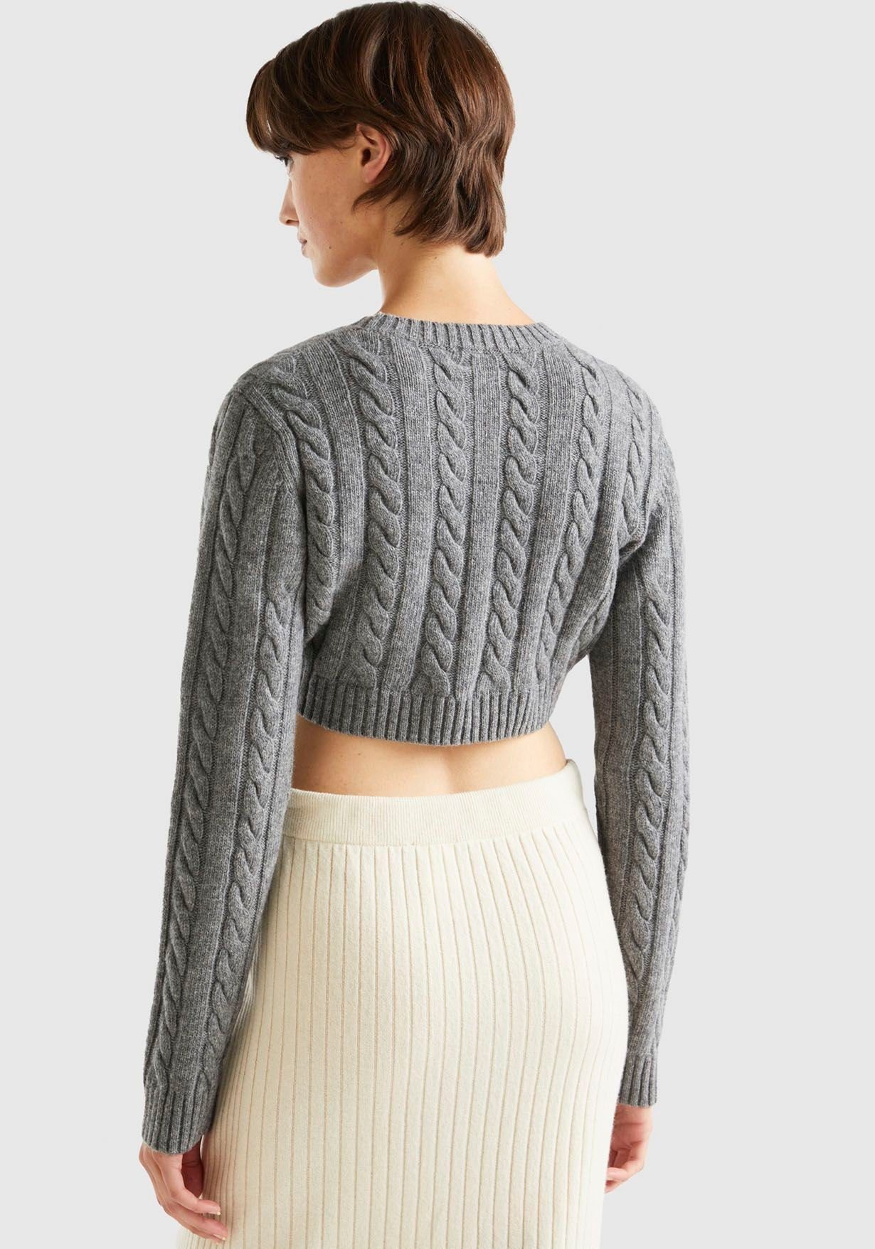 United Colors of Benetton Gebreide trui in cropped lengte