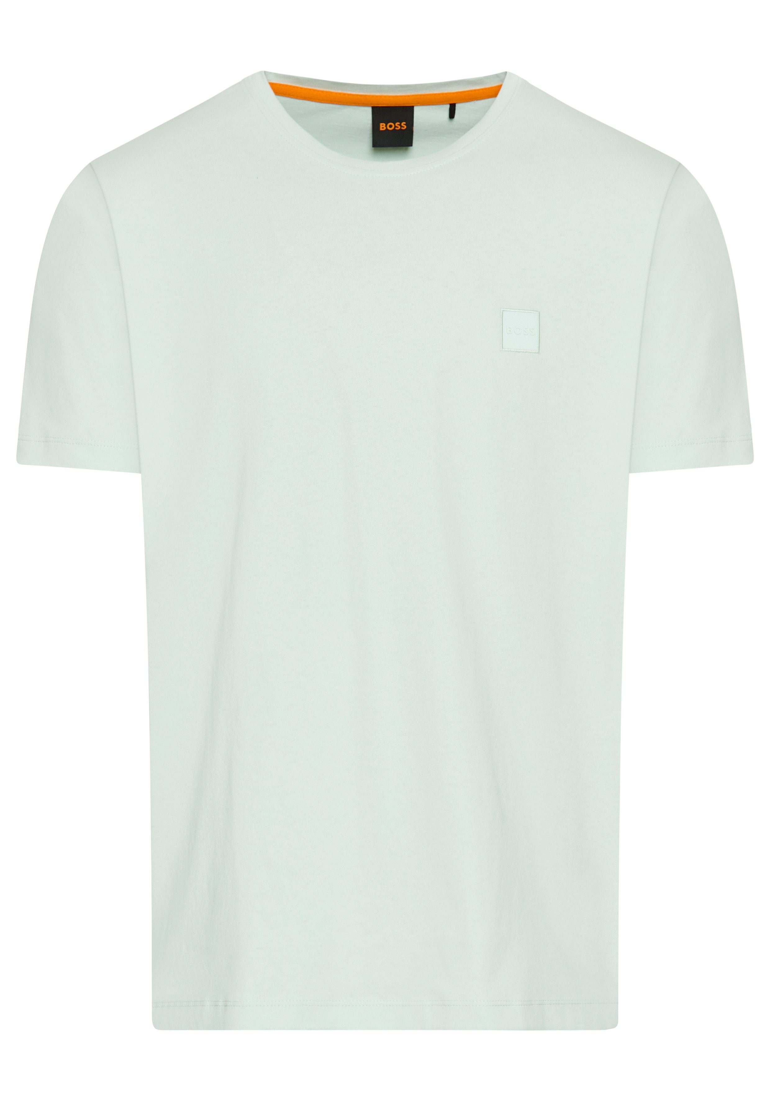 Boss Orange T-shirt Tales met boss-borduursel op de borst