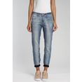 gang relax fit jeans amelie in coole used-wassing blauw