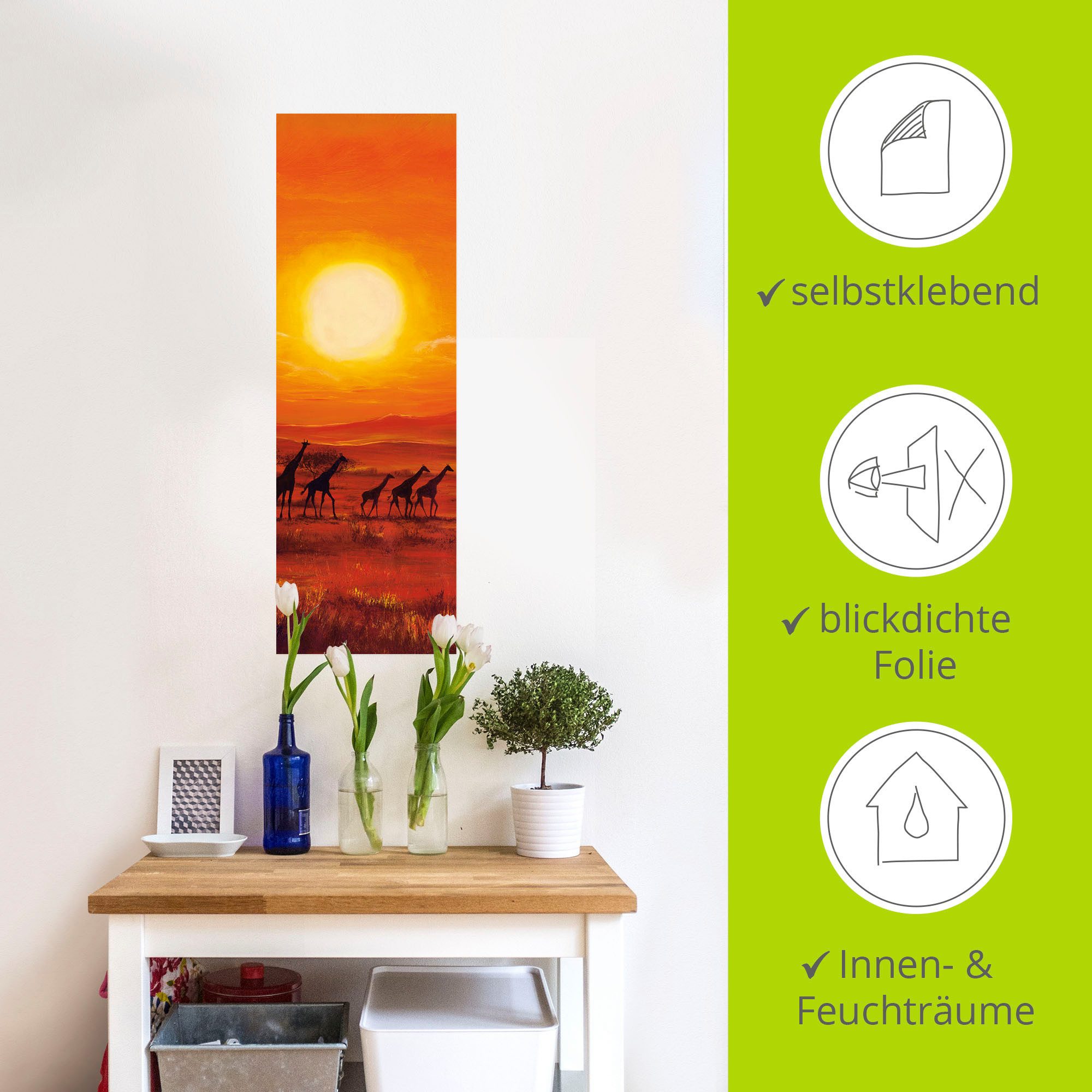 Artland Artprint Giraffenkudde als poster, muursticker in verschillende maten