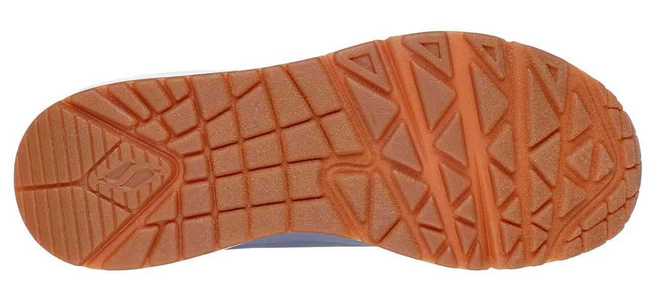 Skechers Slip-on sneakers UNO SHIMMER AWAY Slipper, vrijetijdsschoen, plateau sneaker met modieuze sleehak