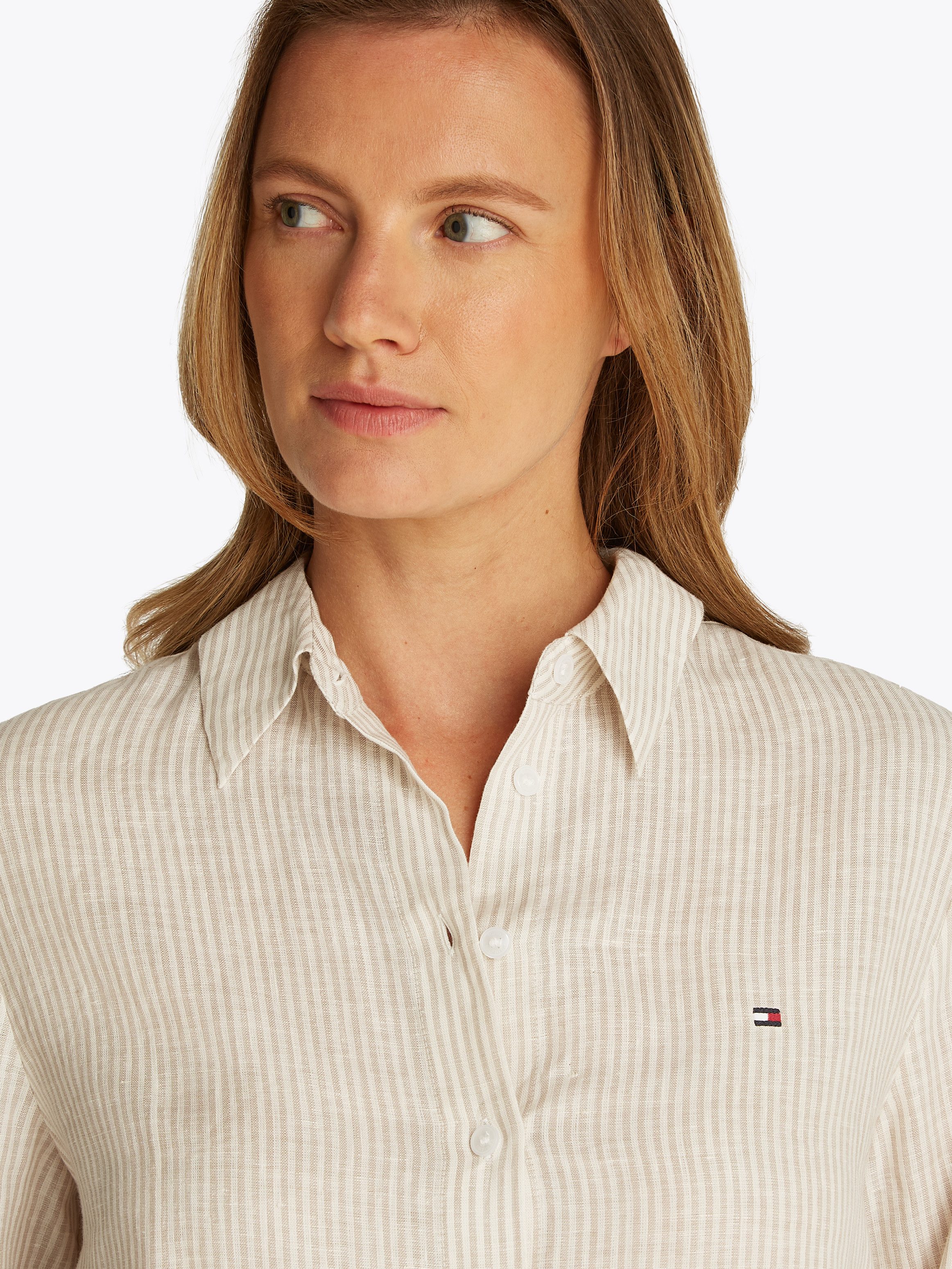 Tommy Hilfiger Overhemdblouse ESS LINEN RELAXED SHIRT