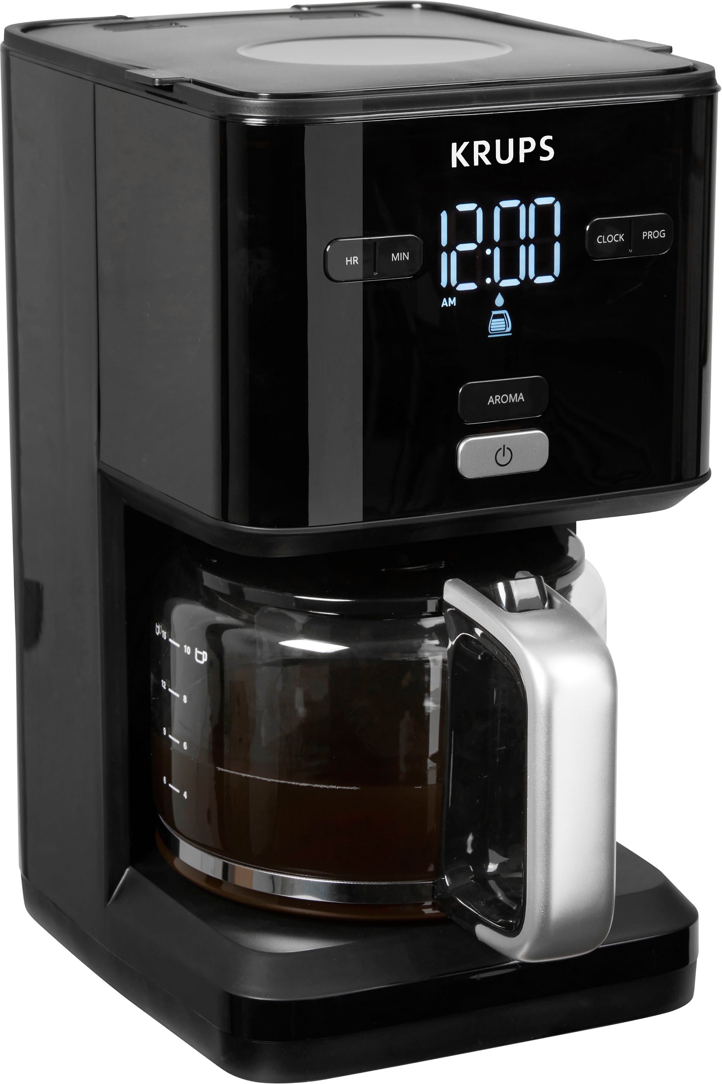 Krups Filterkoffieapparaat KM6008 Smart'n Light, 1,25 l, 24 uurstimer, schakelt automatisch uit na 30 minuten