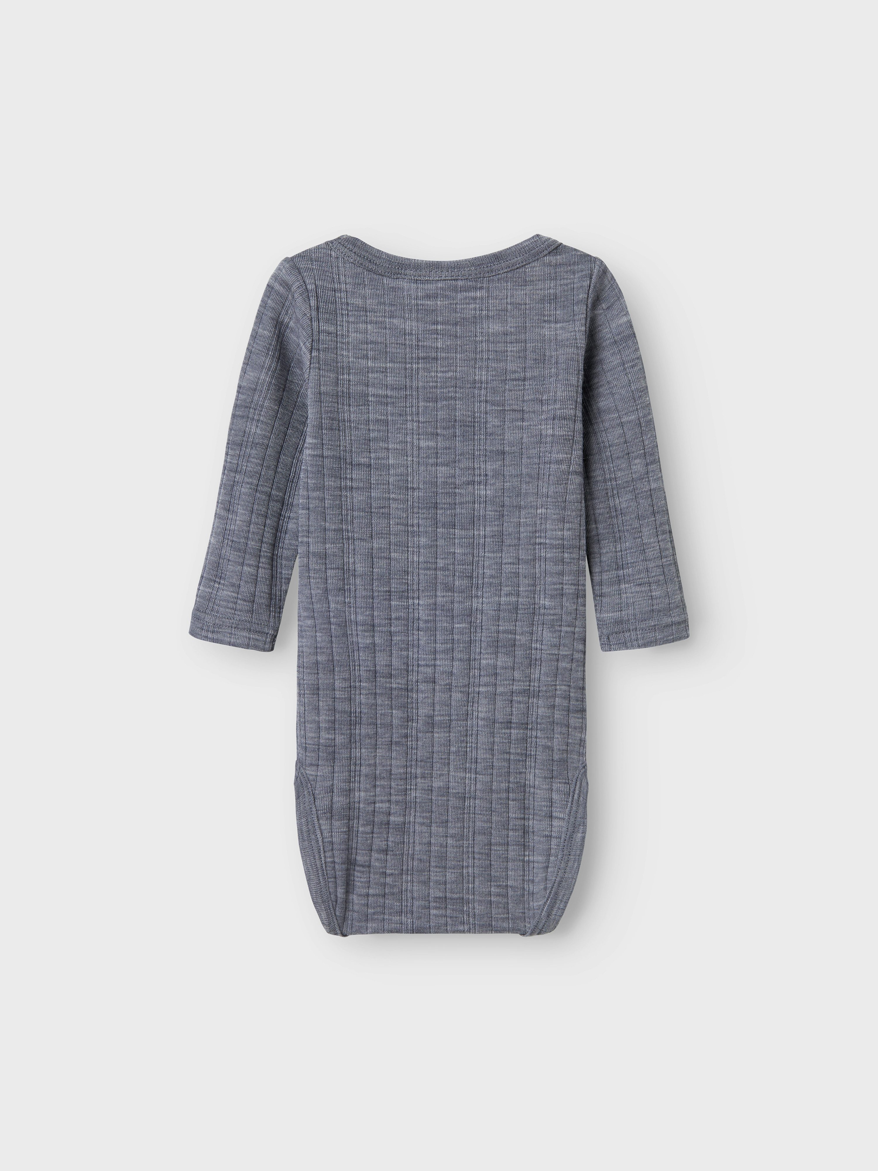 Name It Body met lange mouwen NBMWANG WOOL NEEDLE LS BODY SOLID NOOS