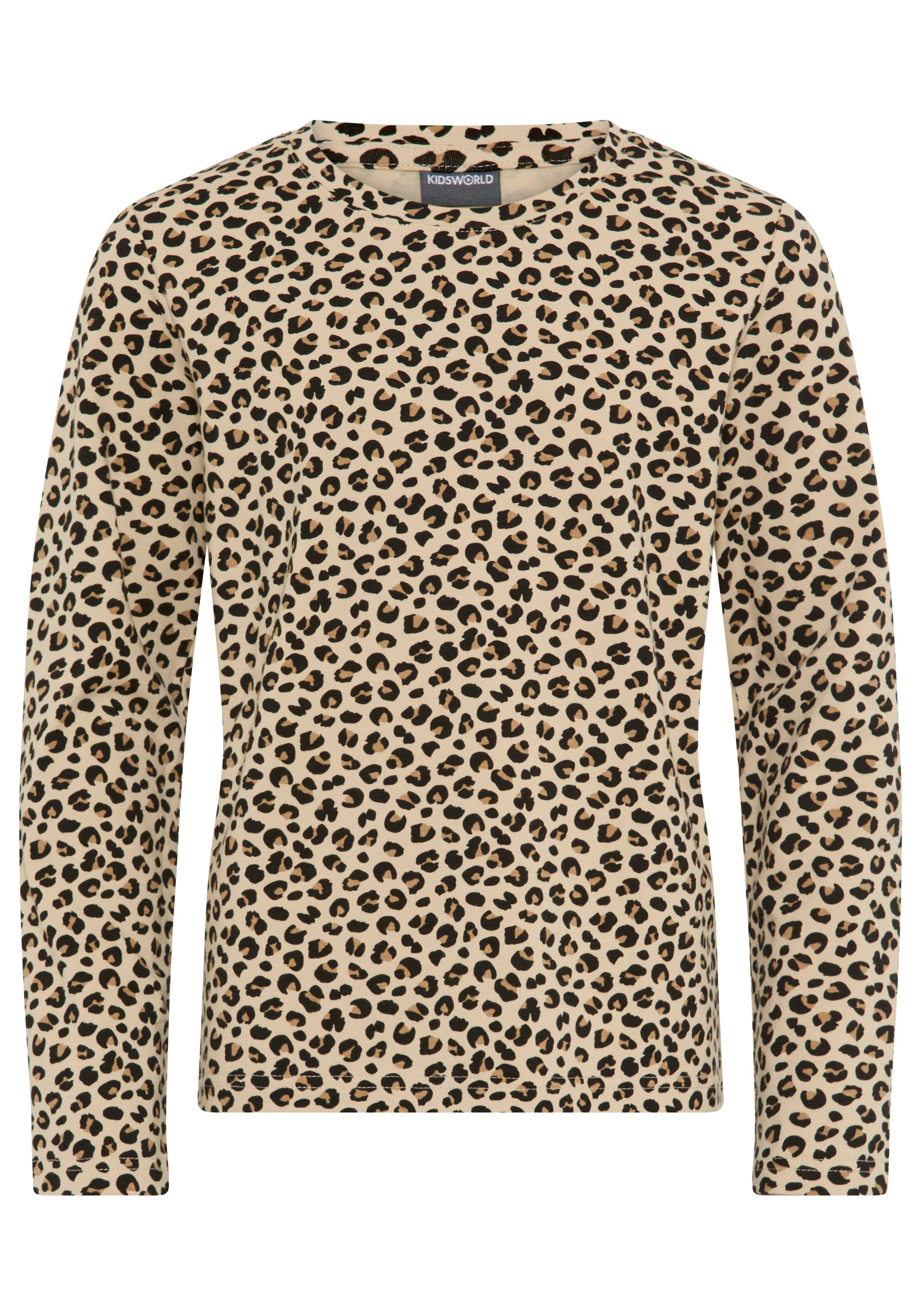 KIDSWORLD Shirt met lange mouwen Shirt in leo-look