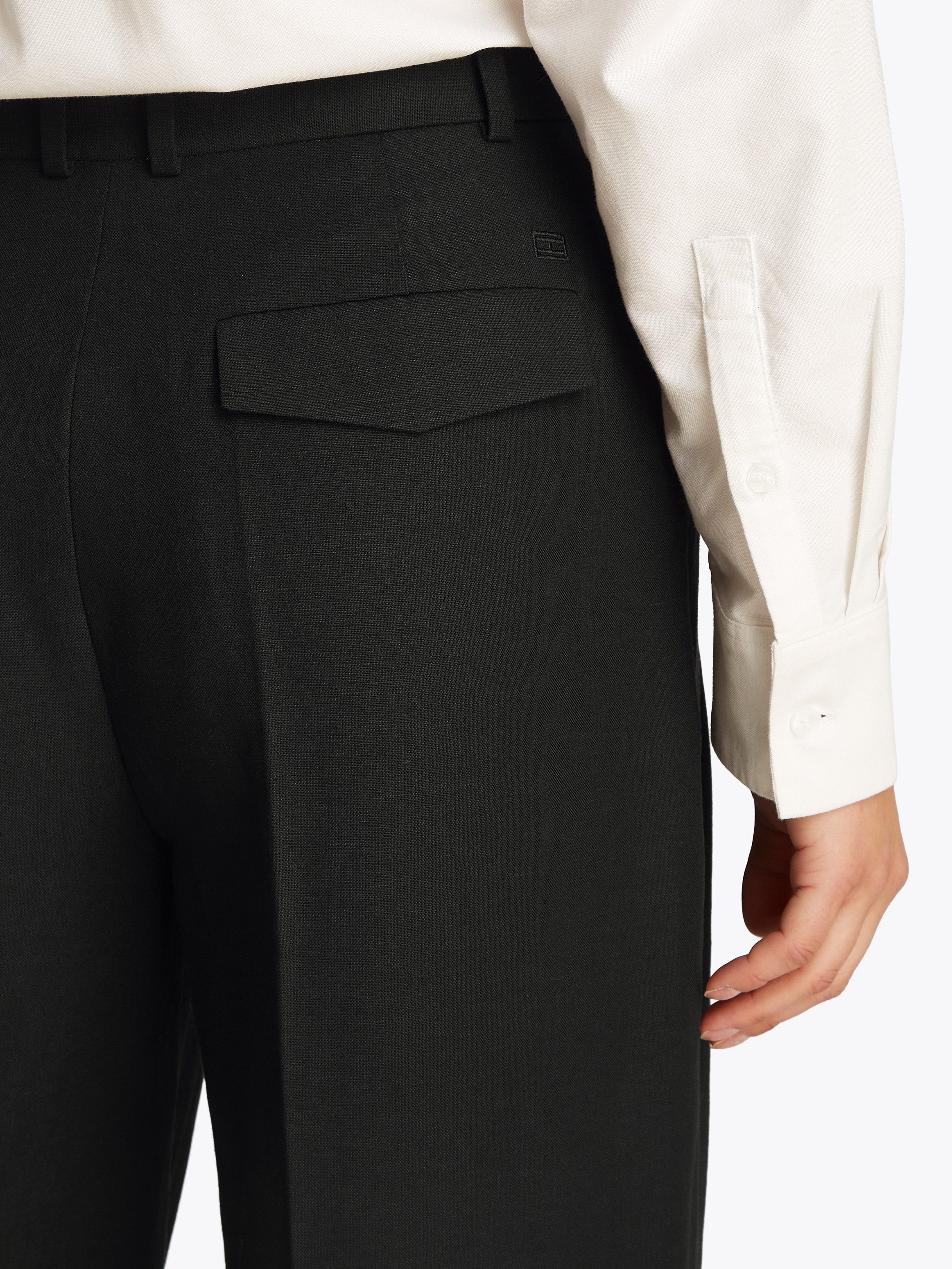 Tommy Hilfiger Geweven broek LINEN MIX RLXD STRAIGHT PANTS