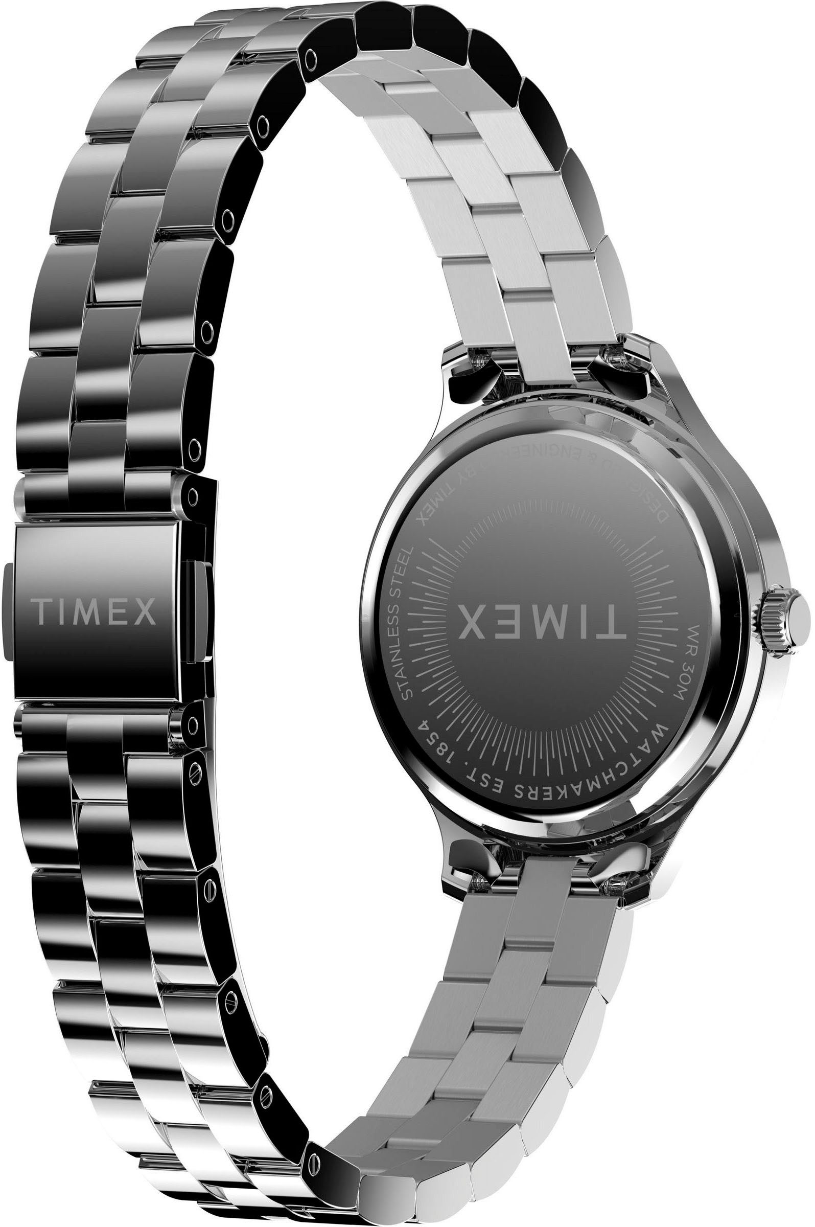 Timex Kwartshorloge PEYTON Polshorloge, dameshorloge, roestvrijstalen band, analoog