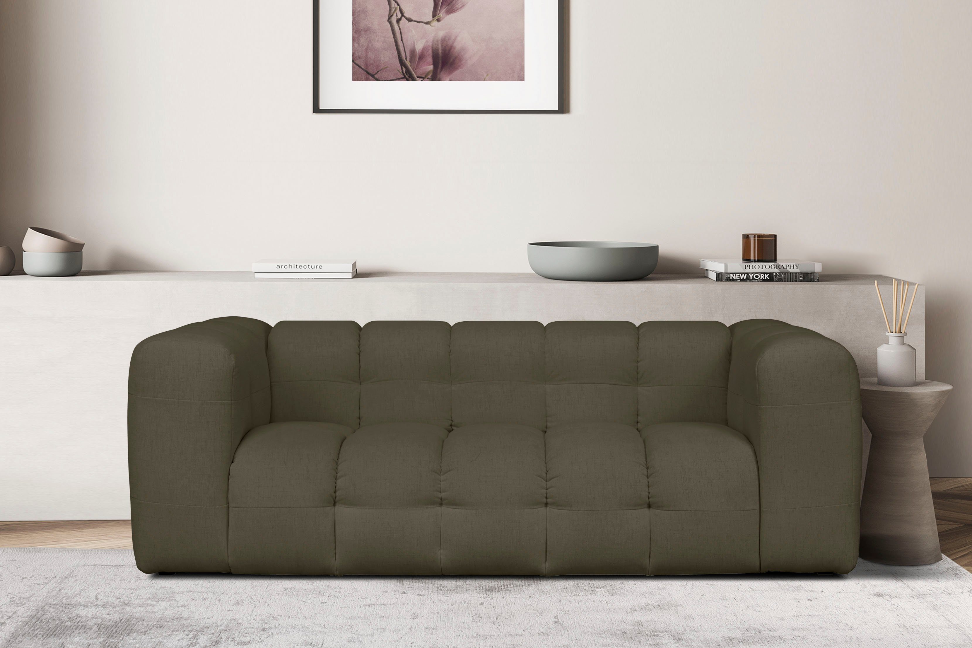 LeGer Home by Lena Gercke 3-zitsbank TALISHA designerbank, moderne quilt, afmetingen B/D/H: 229/110/75 cm
