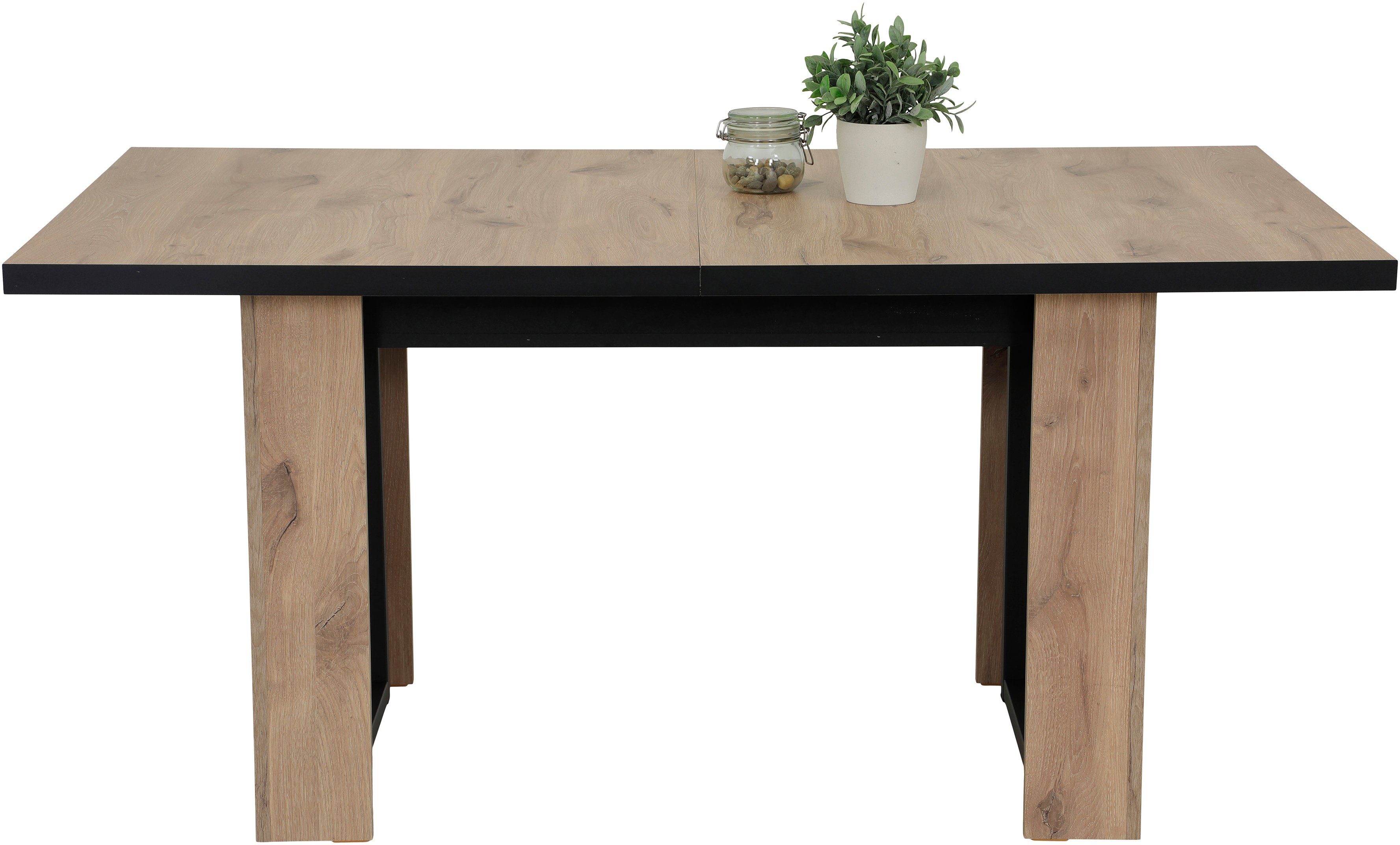 HELA Coulissen-eettafel ANNI Eettafel, 4-voudige lade, tot 320cm breedte,