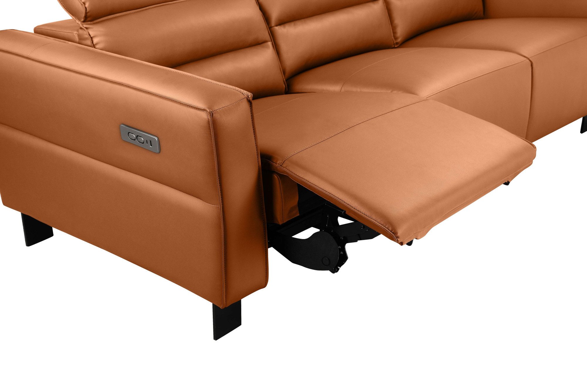 Places of Style 3-zitsbank Carpari, 224 cm, handmatige of elektrische relaxfunctie in 2 zitplaatsen