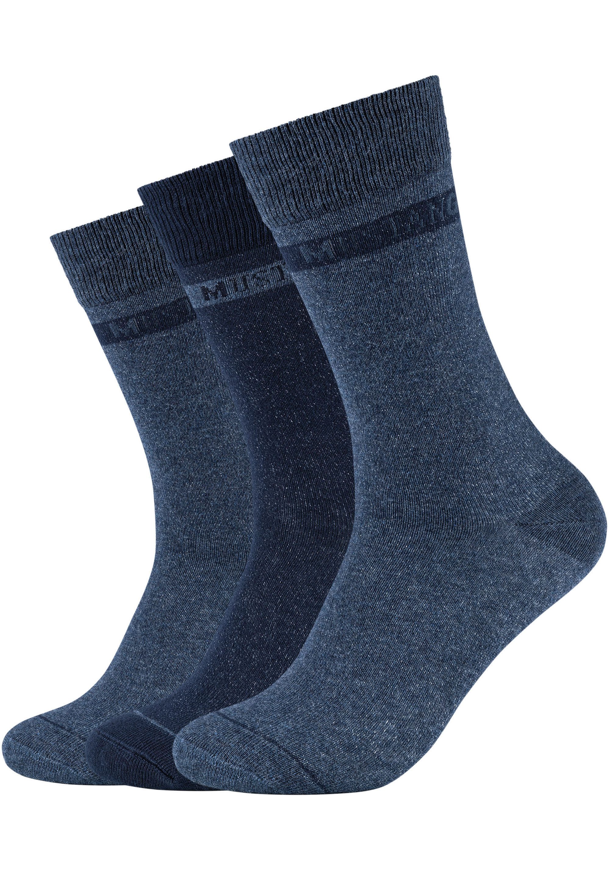 MUSTANG Sokken Casual met zachte en elastische comfortband (Set van 6)
