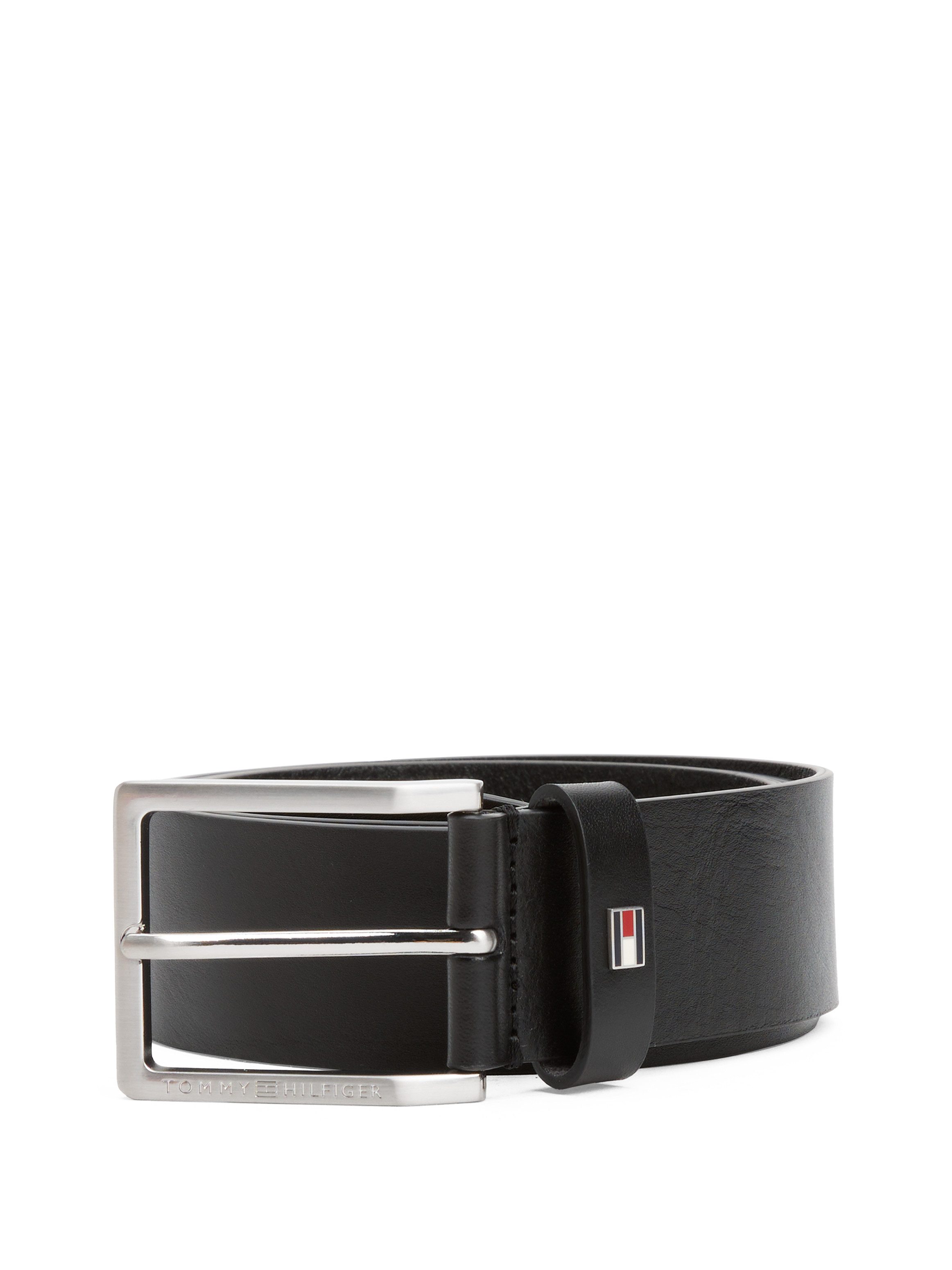 Tommy Hilfiger Leren riem ADAN 3.5 EXT Metalen logopatch, eenvoudige doornsluiting