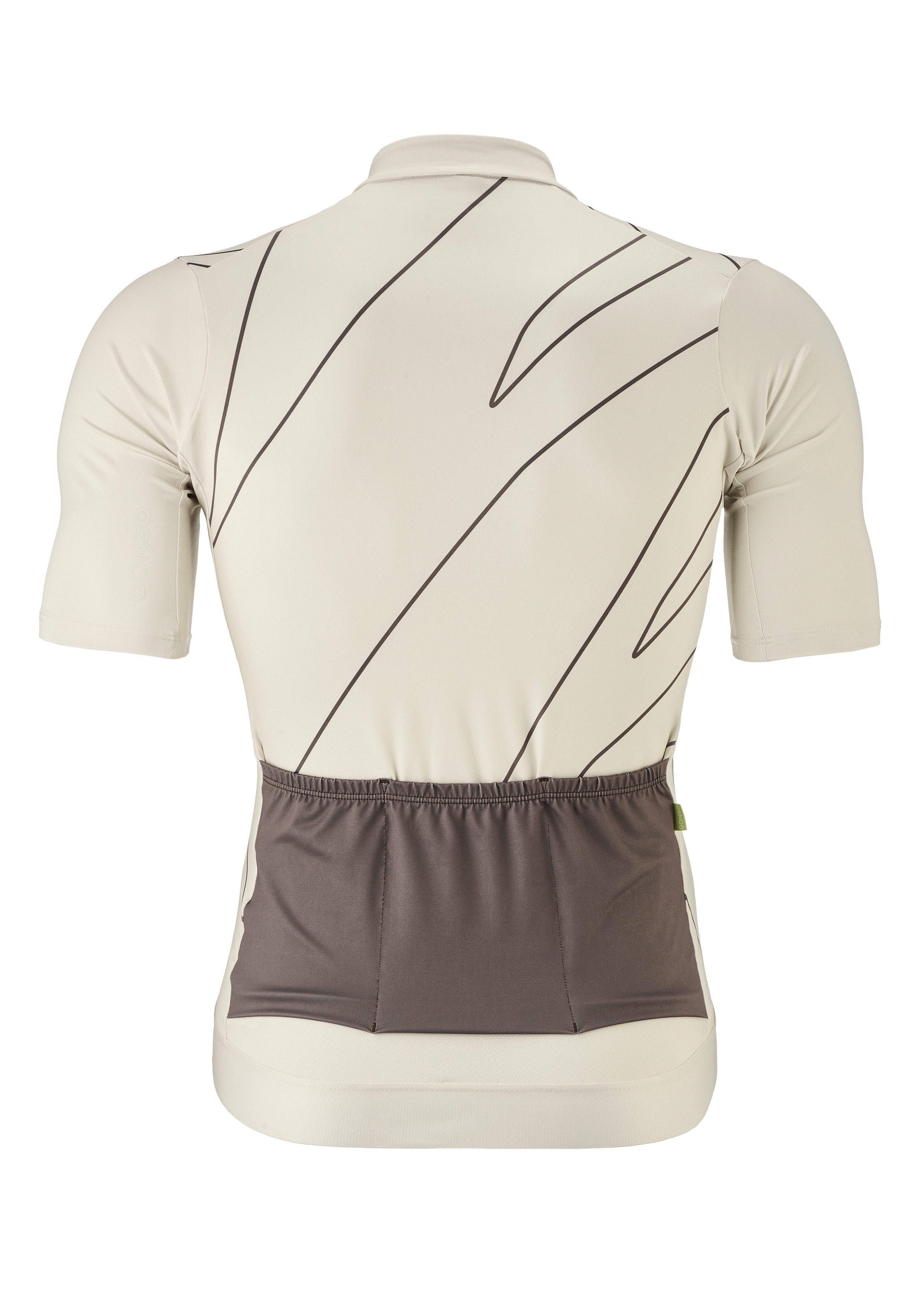 Gonso Fietsshirt Road Jersey Print M Heren fiets trui korte mouwen, full-zip trui, rugzak, slim fit