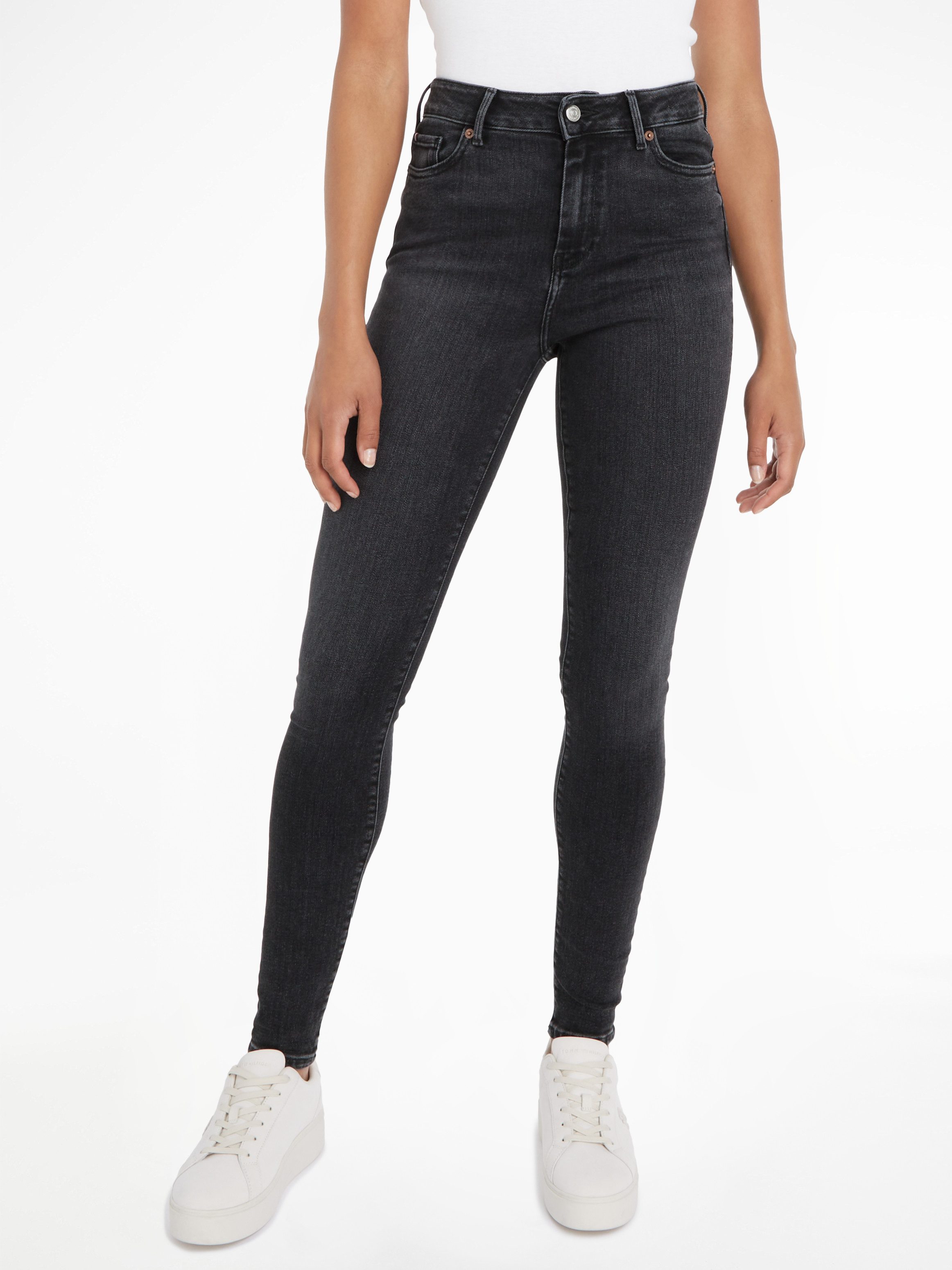 Tommy Hilfiger Skinny fit jeans met tommy hilfiger-logobadge