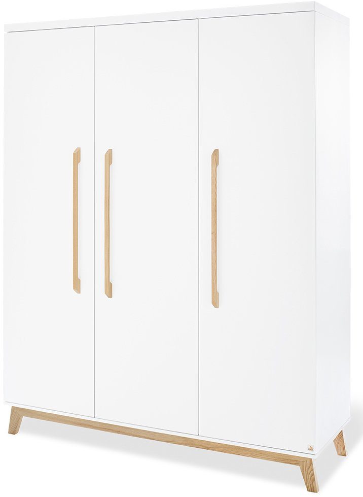 Pinolino® Complete babykamerset Hilda & Riva extra breed en groot, met huis kinderbed, commode en 3-deurs kledingkast (set, 3-delig)