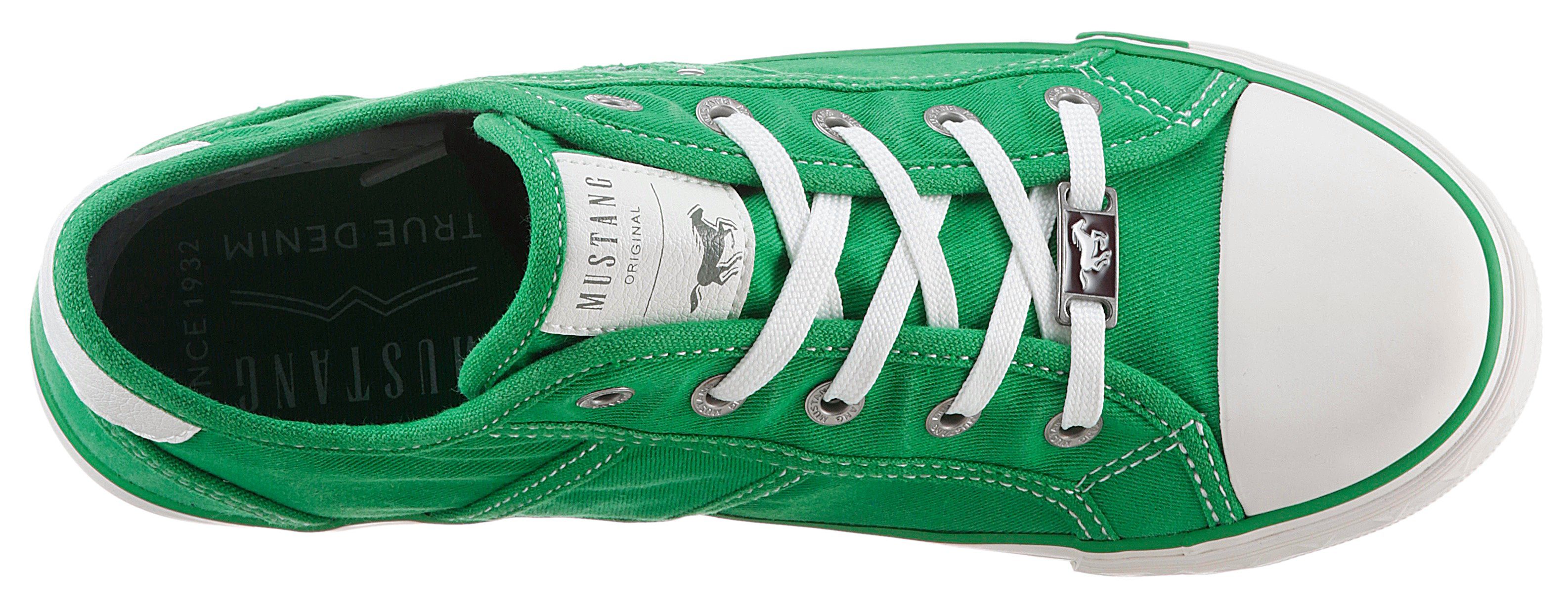 Mustang Shoes Sneakers , vrijetijdsschoen, lage schoen, veterschoen met mustang merklabel