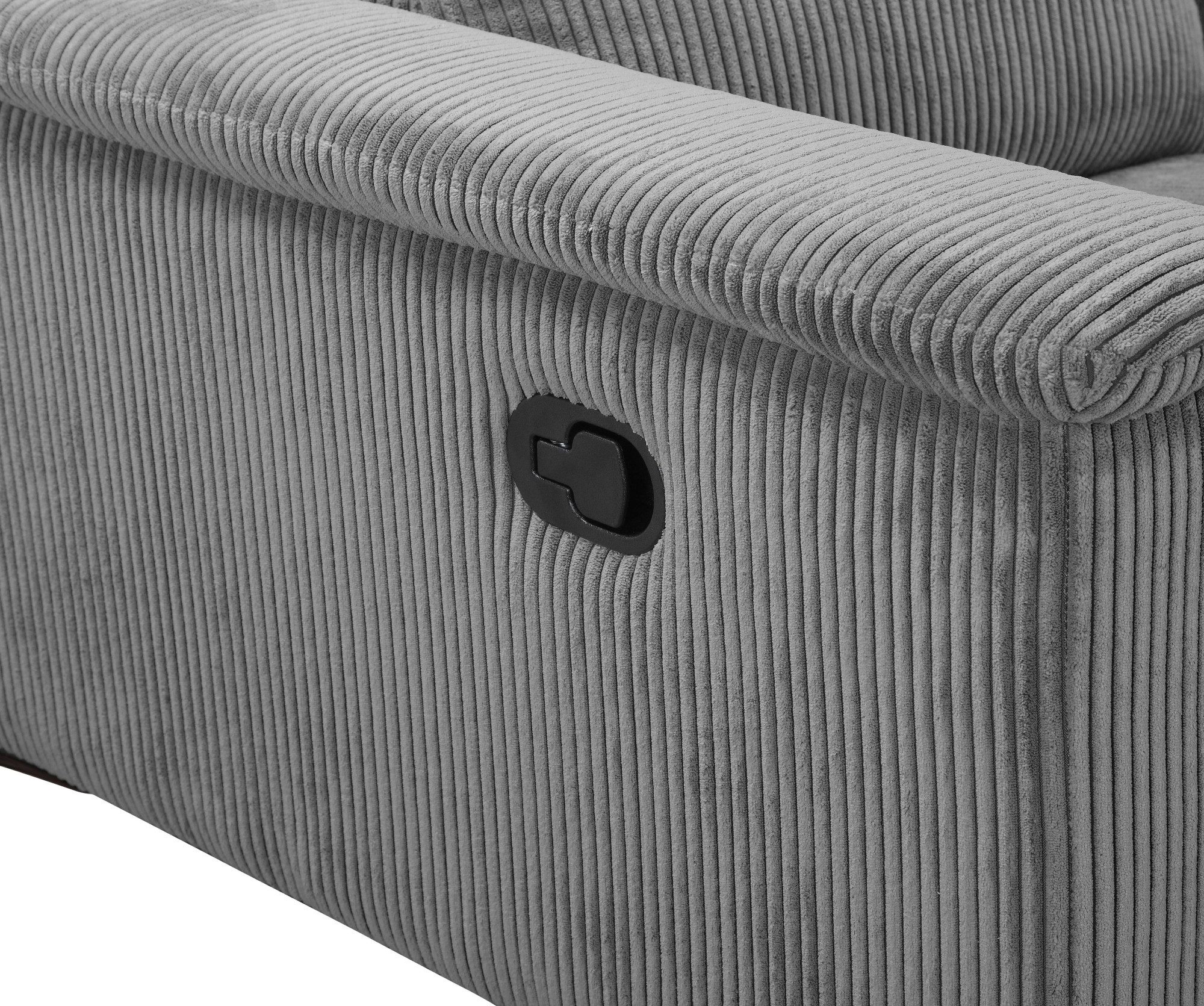 Places of Style 2-zitsbank Lund in Cord, met handmatige of elektrische