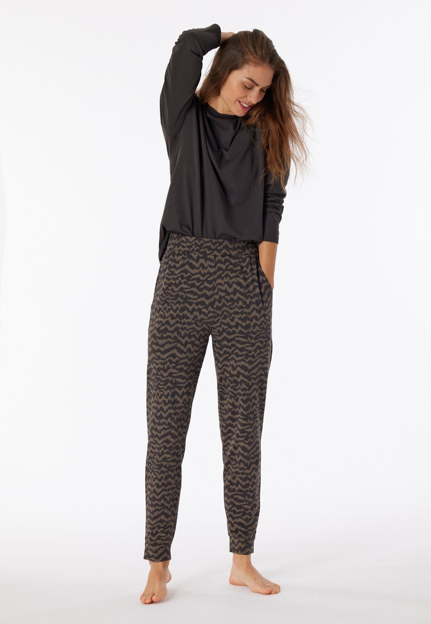 Schiesser Relaxbroek Mix+Relax met grafisch patroon