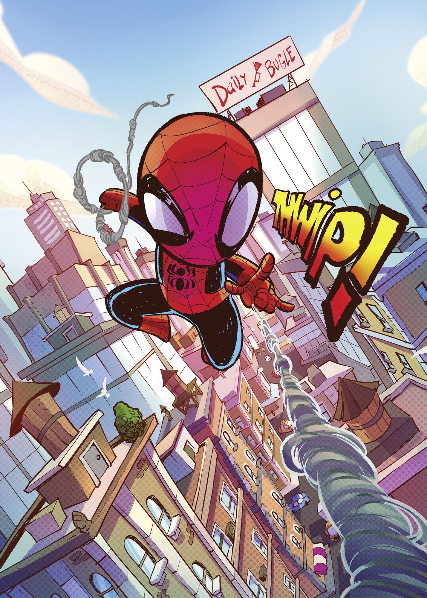 Komar Artprint Marvel Spider-Man THWIP 50 x 70 cm (breedte x hoogte) - kinderkamer, wandsticker (1 stuk)