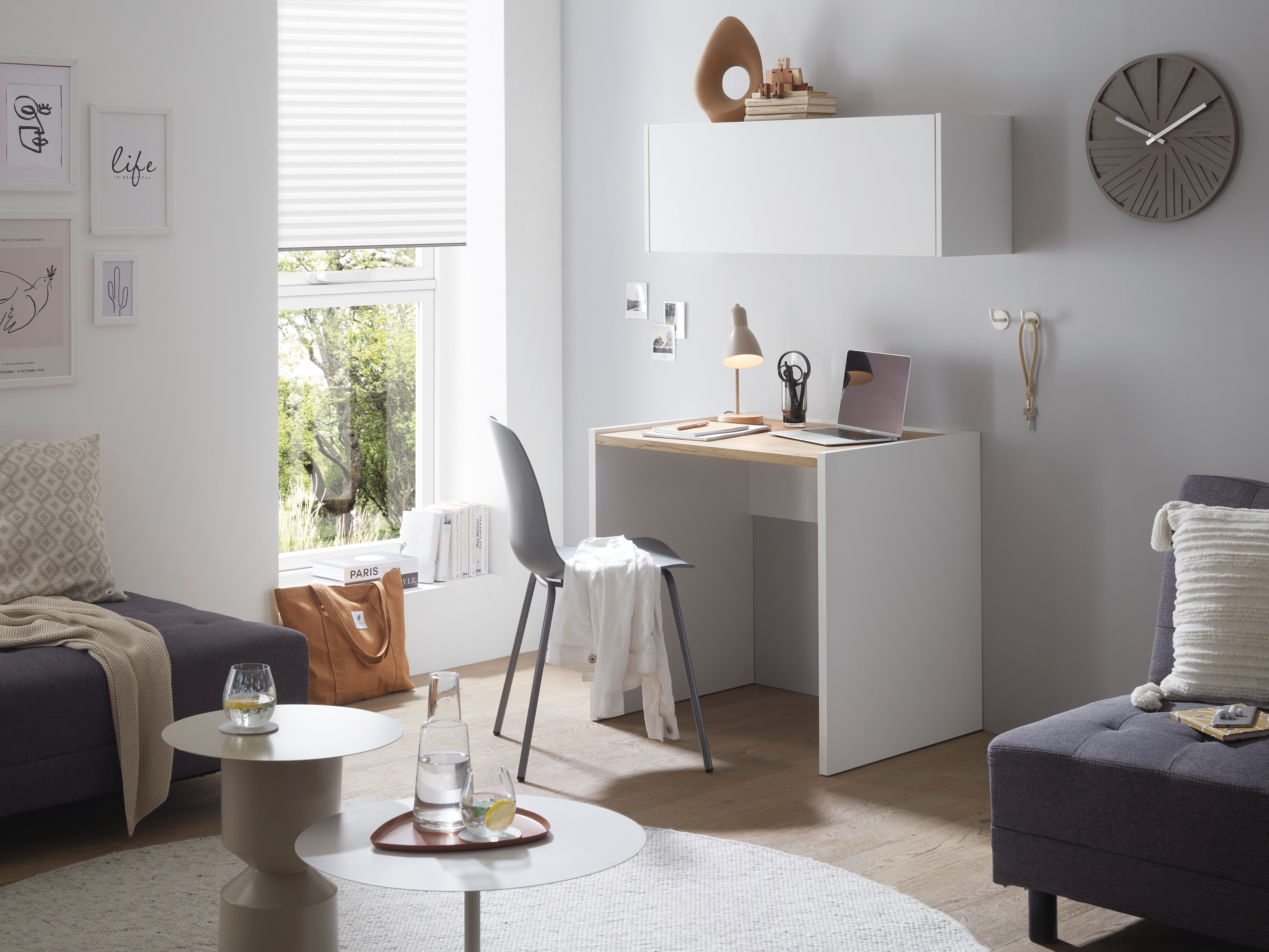 INOSIGN Bureau City/Giron moderne computertafel, gezellige thuiswerkplek, breedte 80 of 143 cm