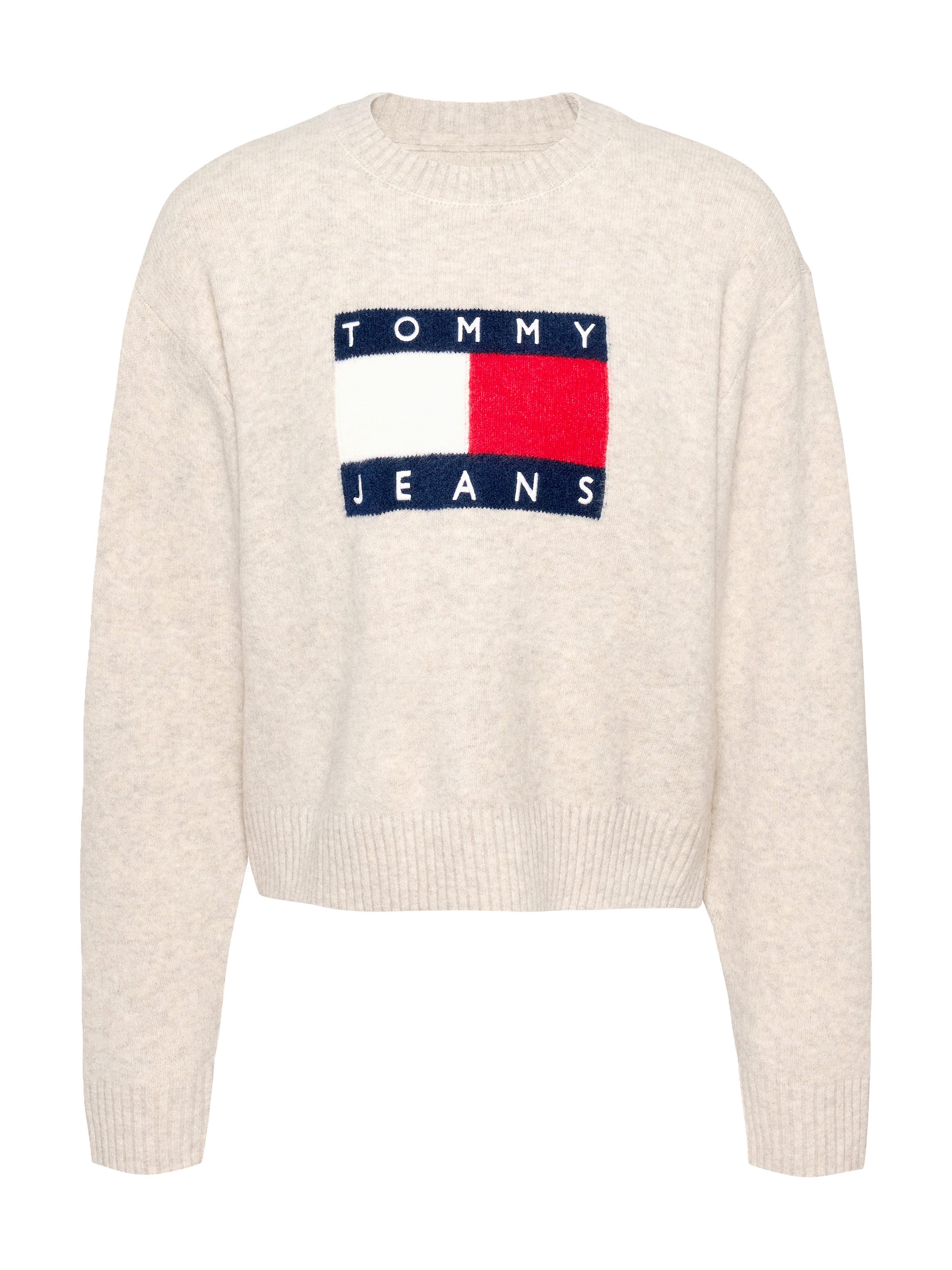 TOMMY JEANS Gebreide trui TJW MELANGE FLAG SWEATER EXT