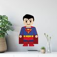 wall-art wandfolie speelfiguur superheld superman (1 stuk) multicolor