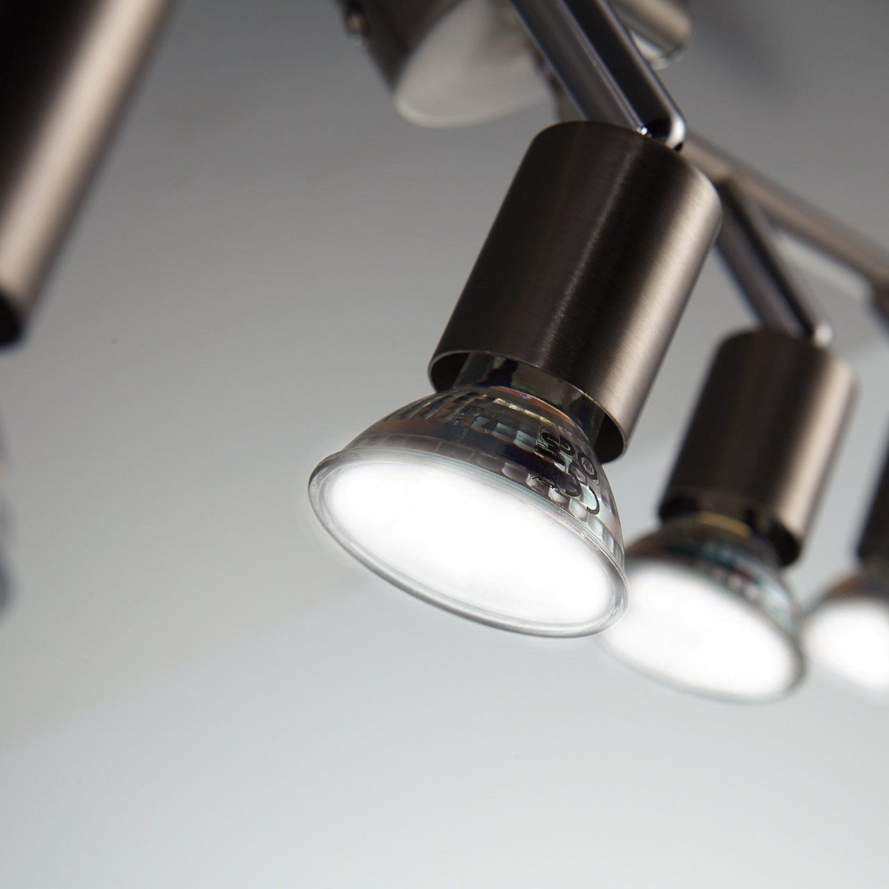 B.K.Licht Ledplafondspots LED plafondlamp, draaibare spots, incl. 4 x 3W lichtbronnen GU10