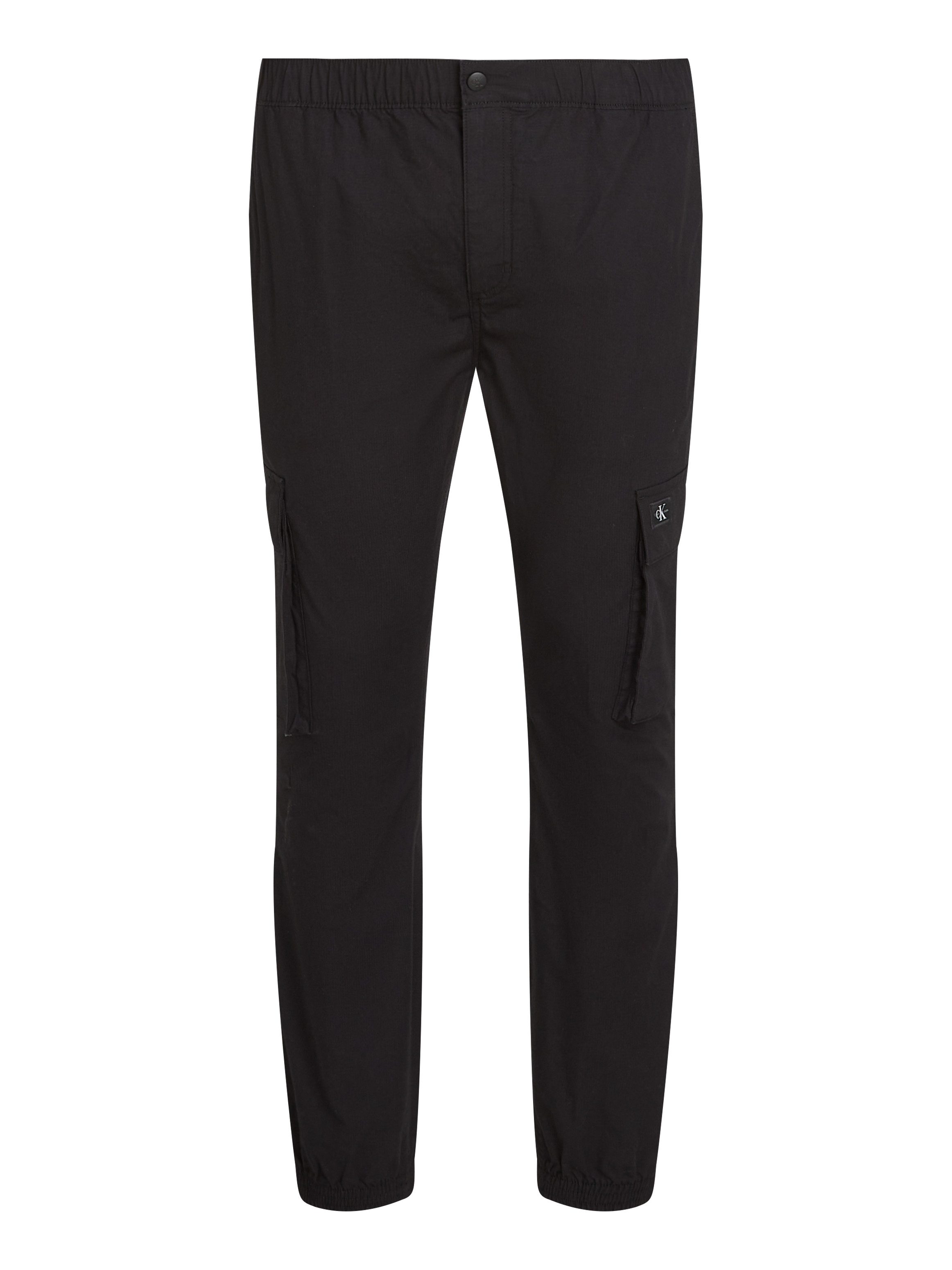 Calvin Klein Jeans Plus Cargobroek PLUS SKINNY CARGO in grote maten, logo-patch