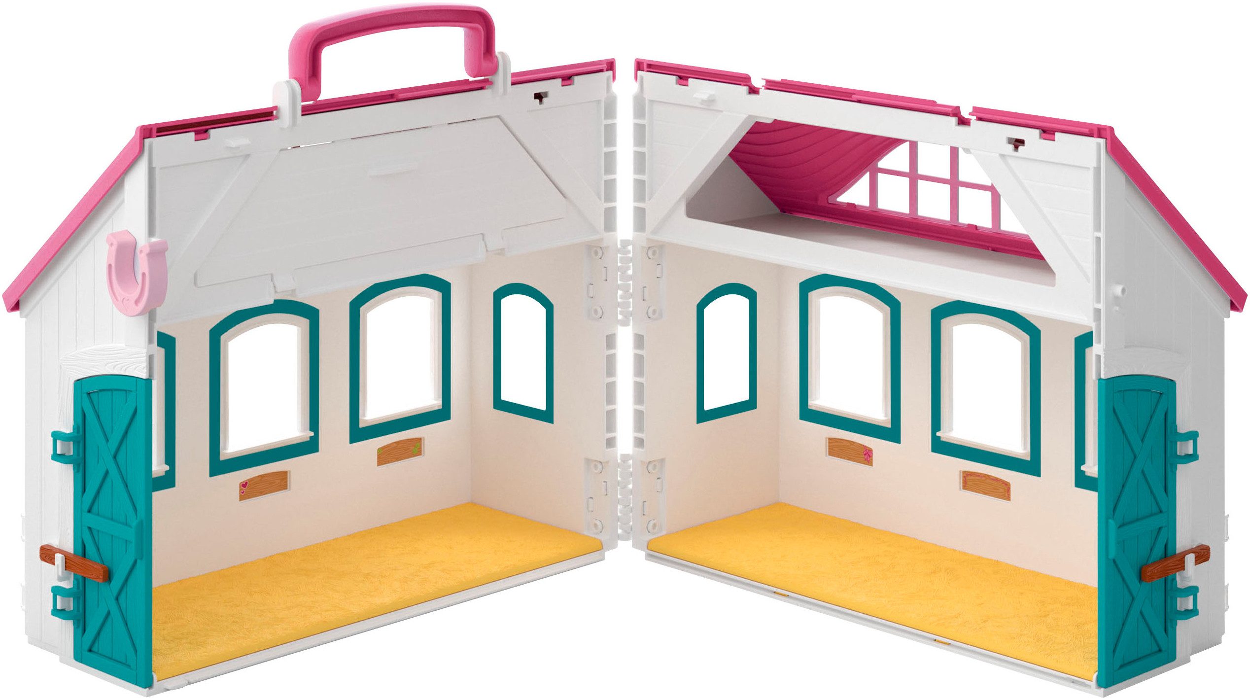 Schleich® Speelwereld HORSE CLUB, Offenstall -Kleines Hufeisen (42703)
