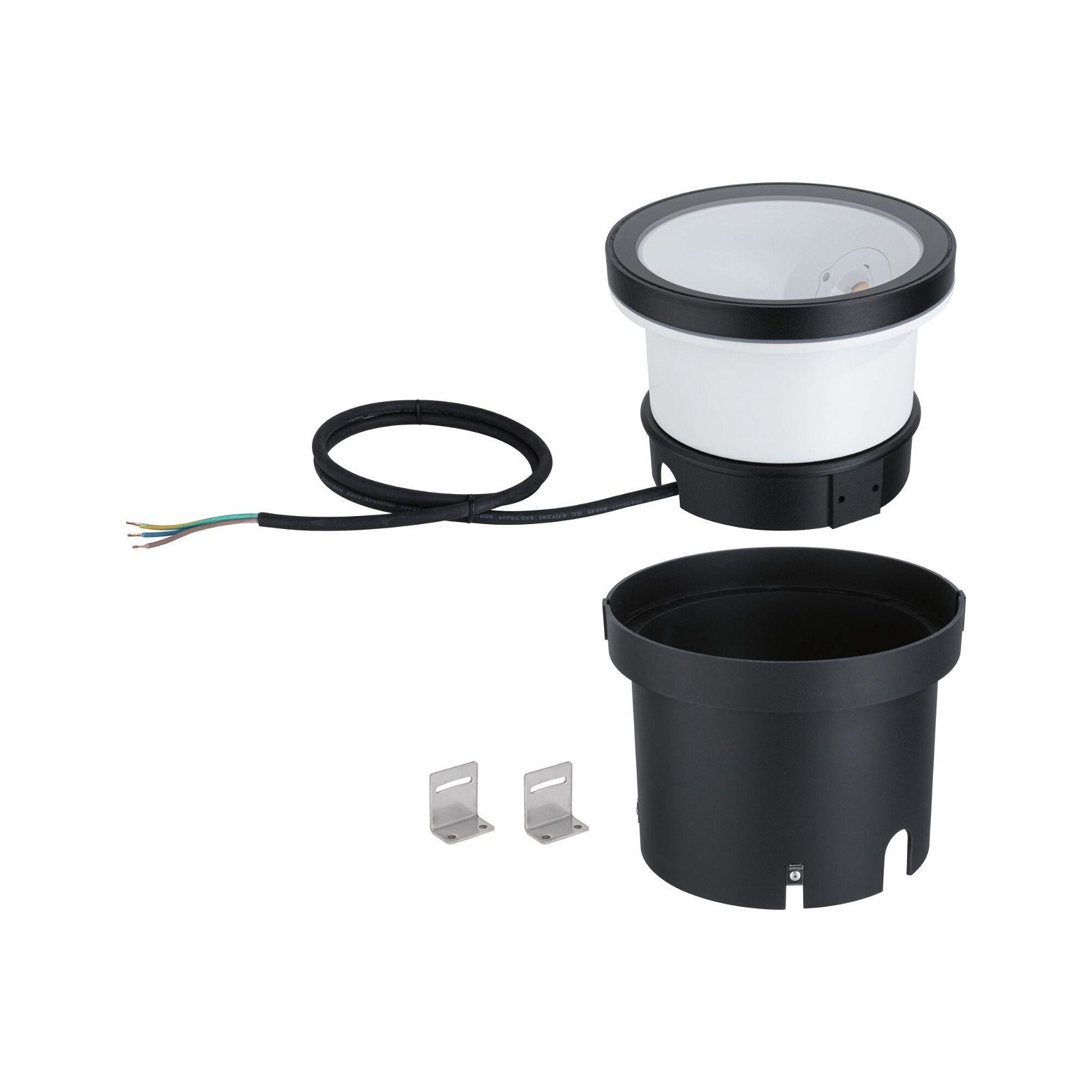 Paulmann Led-tuinlamp LED Wandfluter Ocos 177mm 3000K 6,2W 190lm 230V 75° Antraciet Metaal (1 stuk)