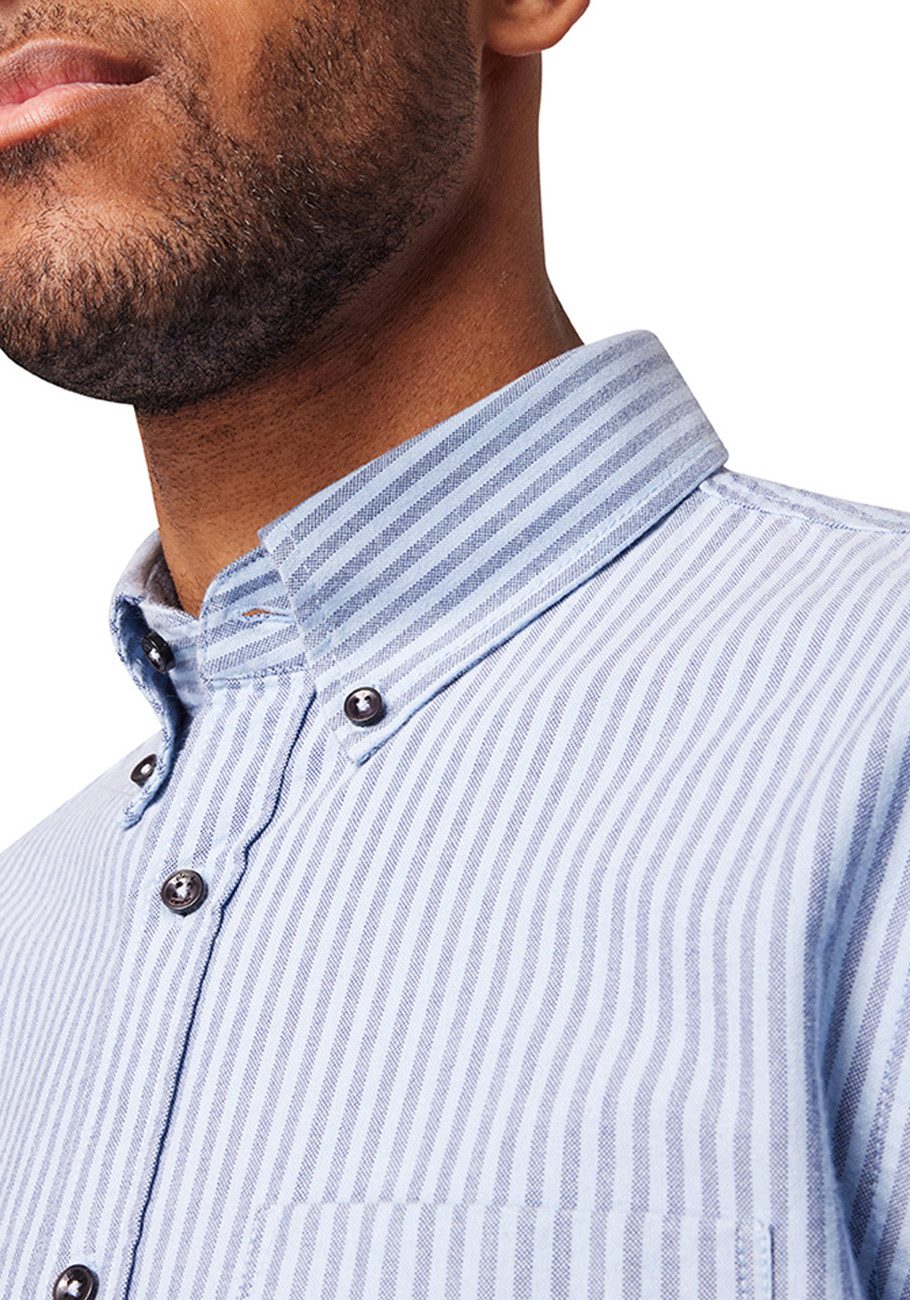 Pierre Cardin Gestreept overhemd met button-down-kraag - modern fit