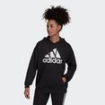 adidas performance sweatshirt essentials logo boyfriend fleece-hoody zwart