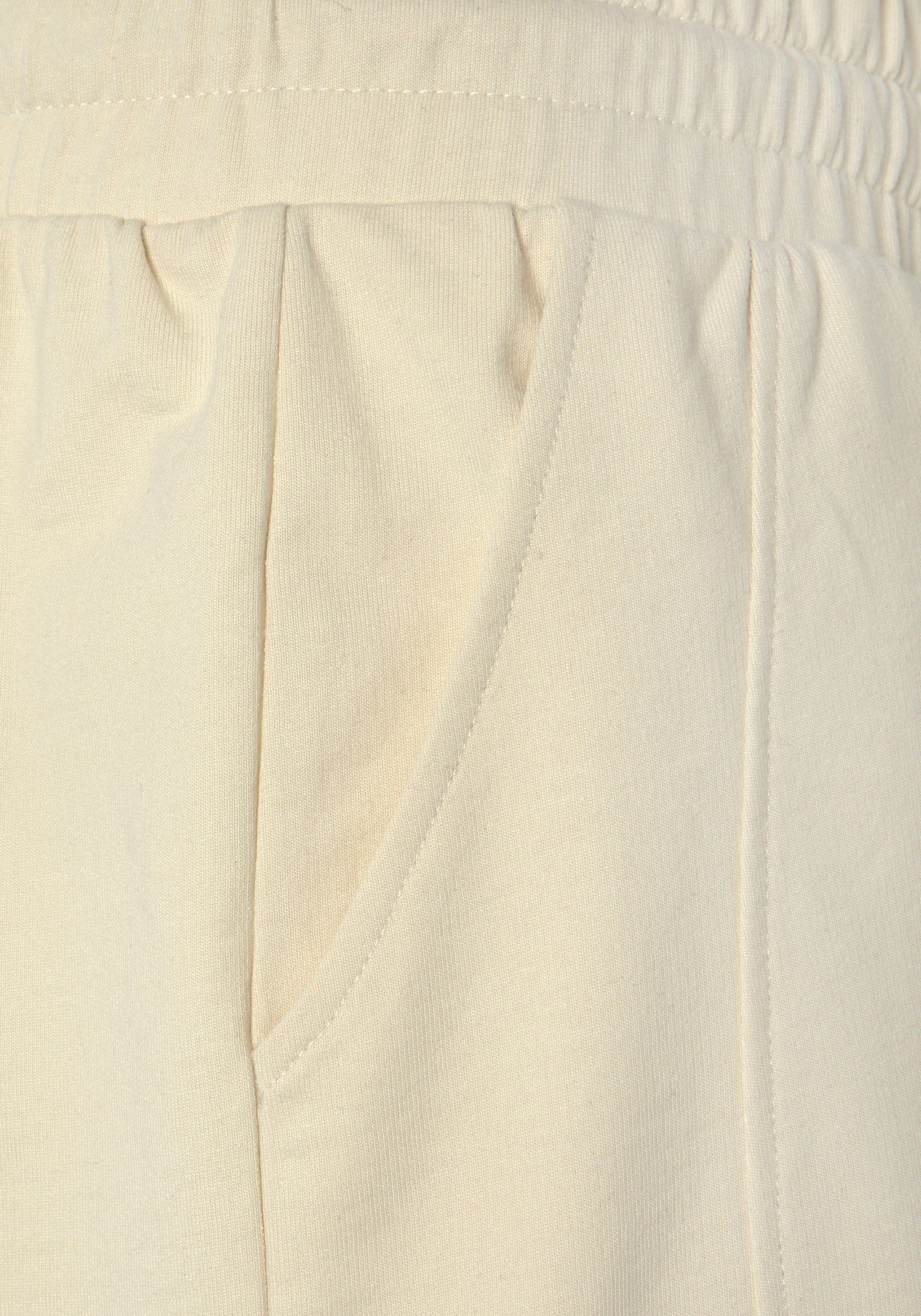 FCUK Sweatshort met lengte scheidingnaad en logo-opdruk loungewear (1-delig)
