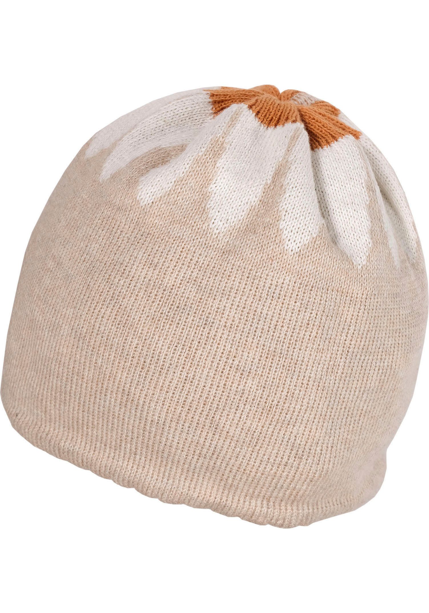 MAXIMO Gebreide muts voor baby's met een betoverend madeliefjesdesign.
