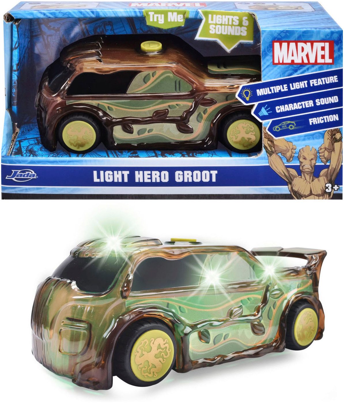 Dickie Toys Speelgoedauto Marvel Light Hero Groot 1:32