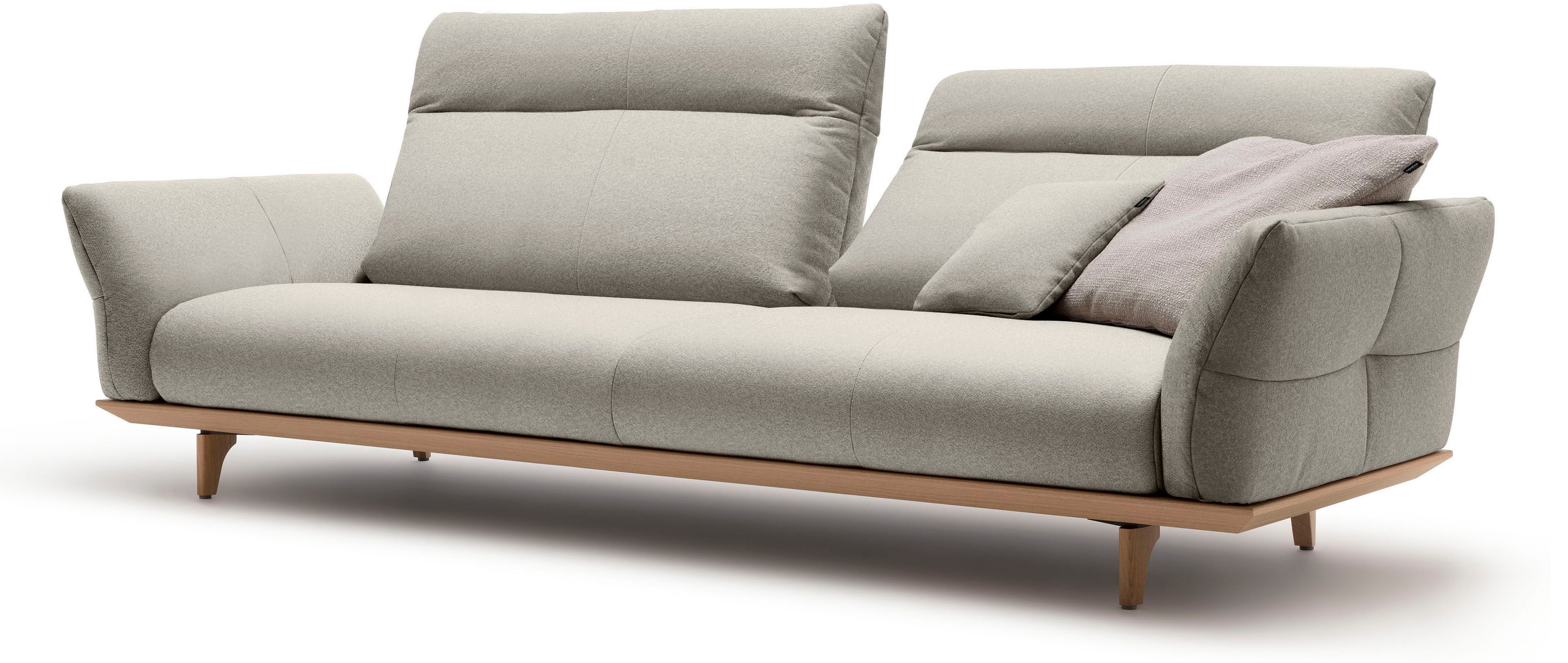 Creation BY ROLF BENZ 4-zitsbank CR.460 Onderstel in eiken, poten in natuurlijk eiken, breedte 248 cm