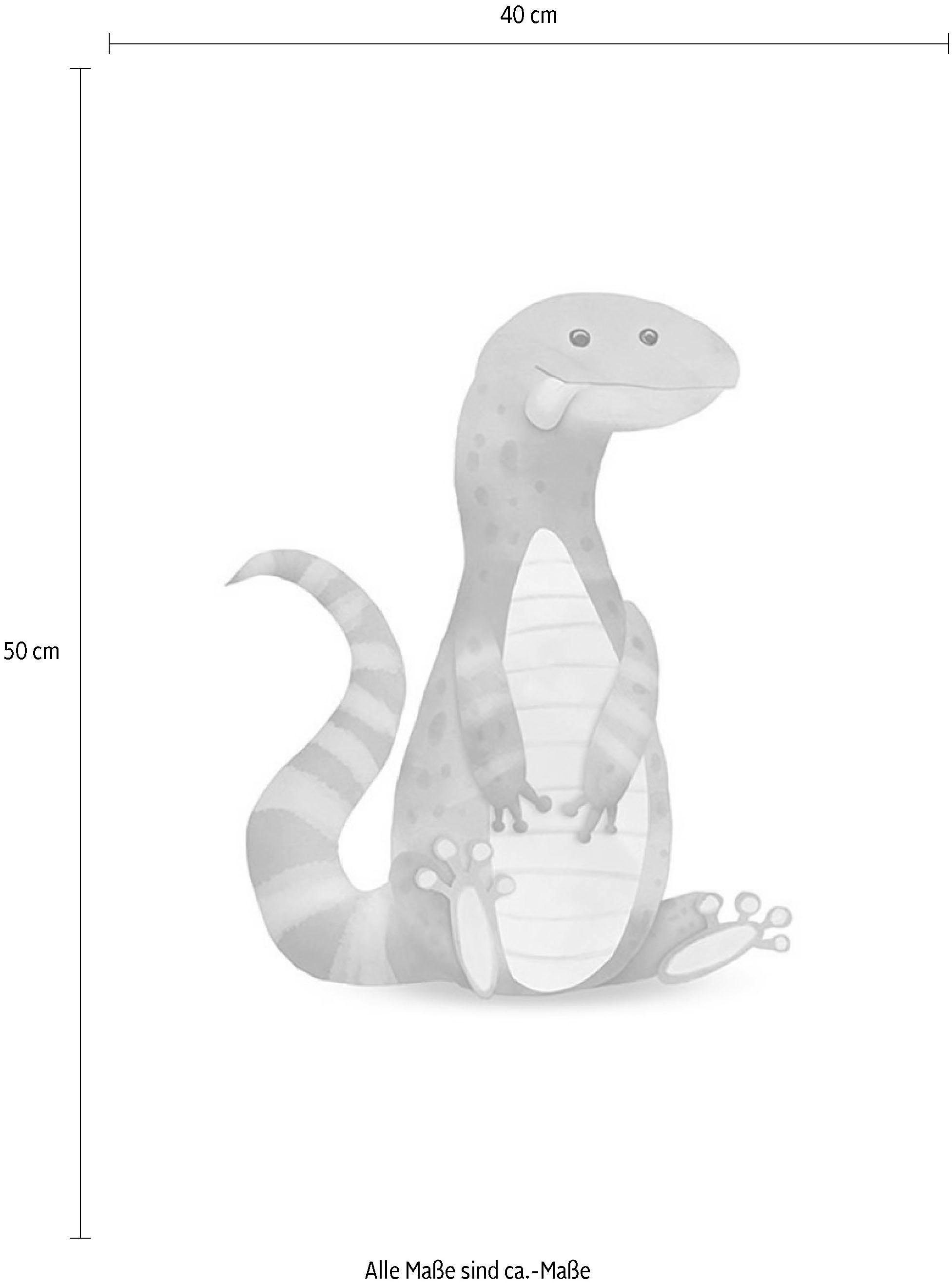 Komar Wanddecoratie Cute animal Lizard Wanddecoratie - zonder lijst (1 stuk)