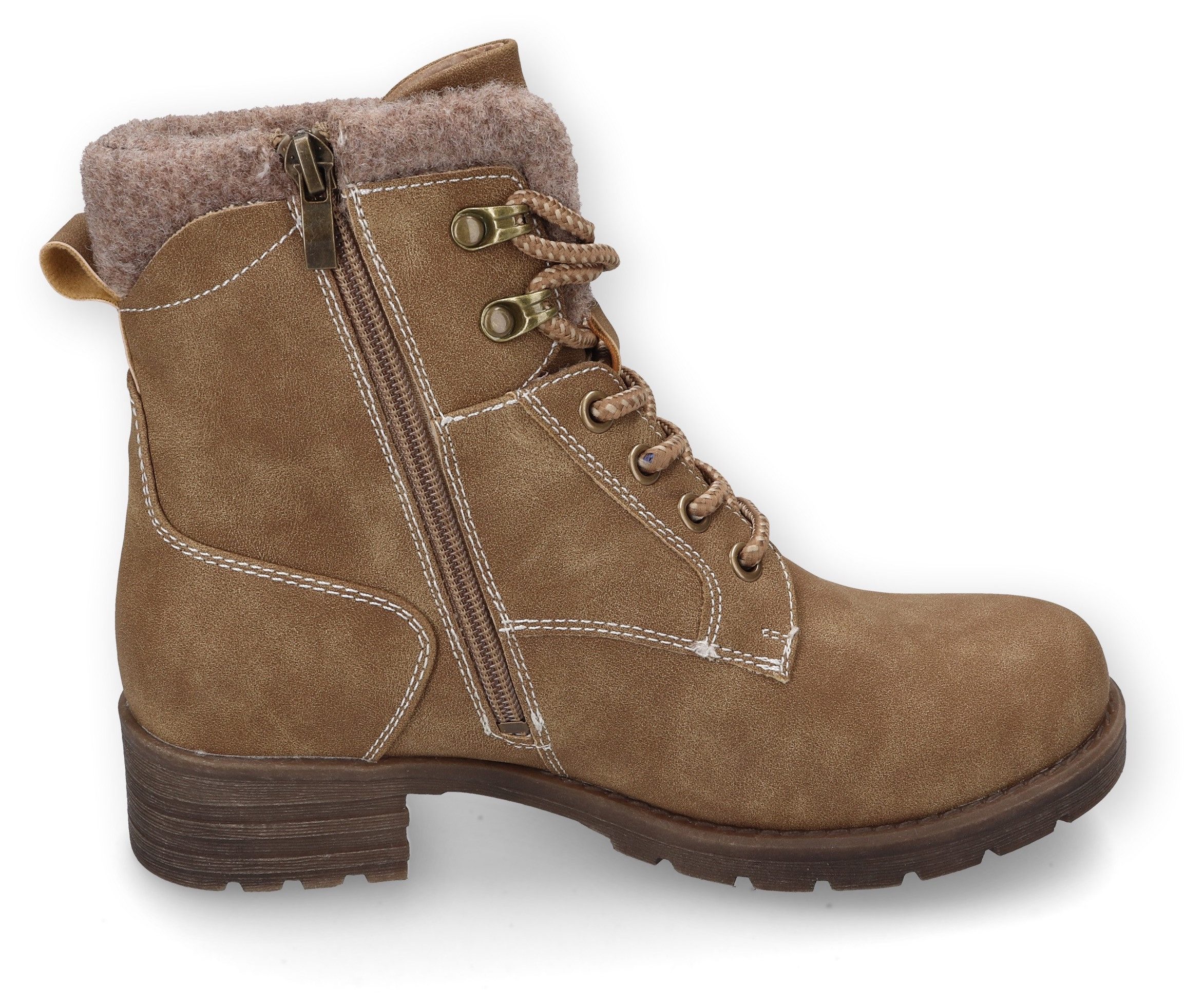 Dockers by Gerli Veterlaarsjes , veterschoenen, winterlaarzen met vilt aan de schacht