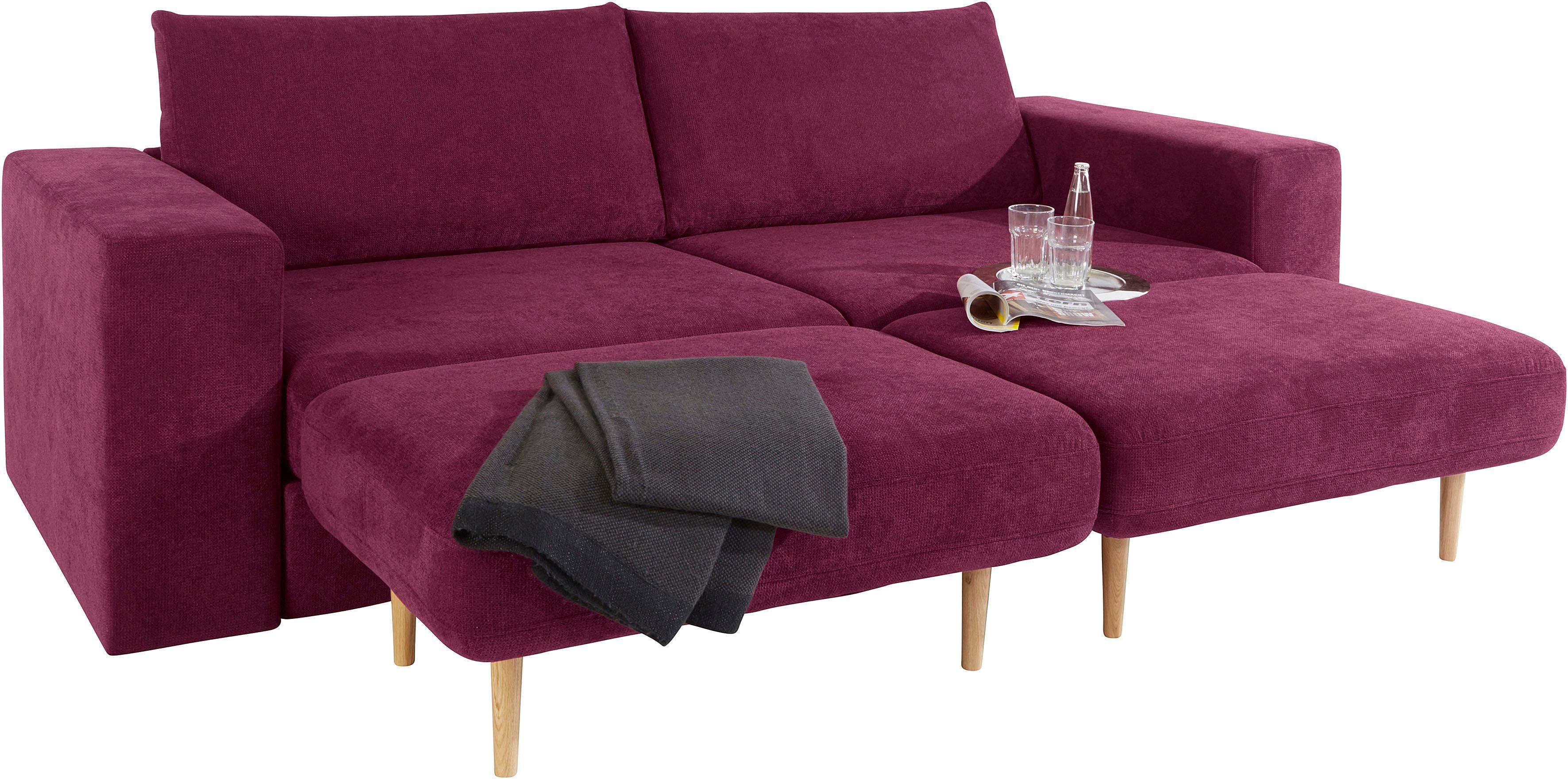 LOOKS BY WOLFGANG JOOP 4-zitsbank Looksv Aan te passen bank: de bank wordt bank met 2 hockers