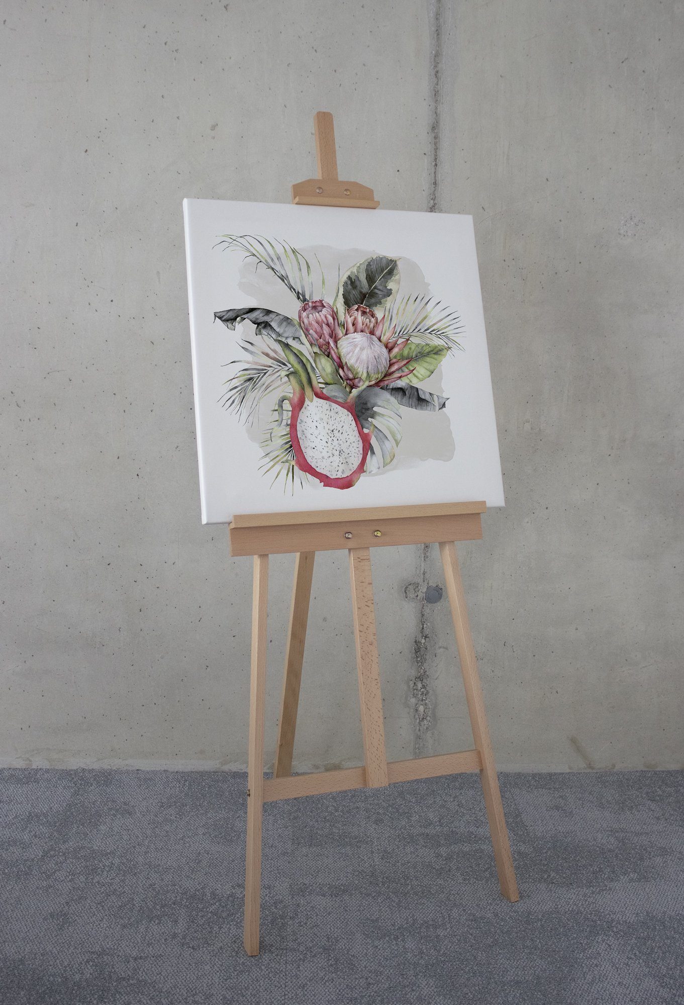 Komar Artprint op linnen Sweet Pitaya - Afmeting 60 x 60 cm (1 stuk)